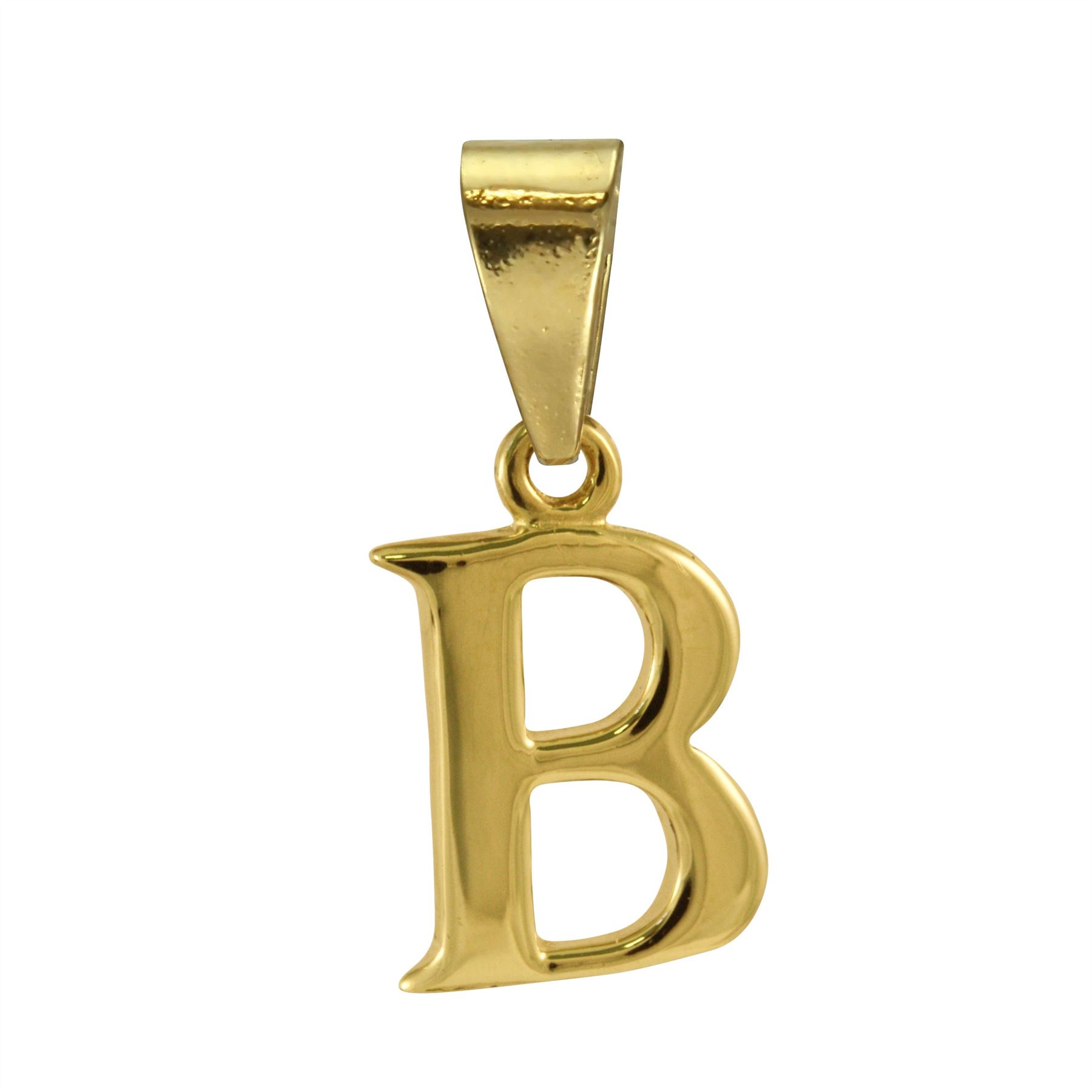 9ct Gold Alphabet Letter - Bail Charm / Pendant A - Z - Picture 3 of 27