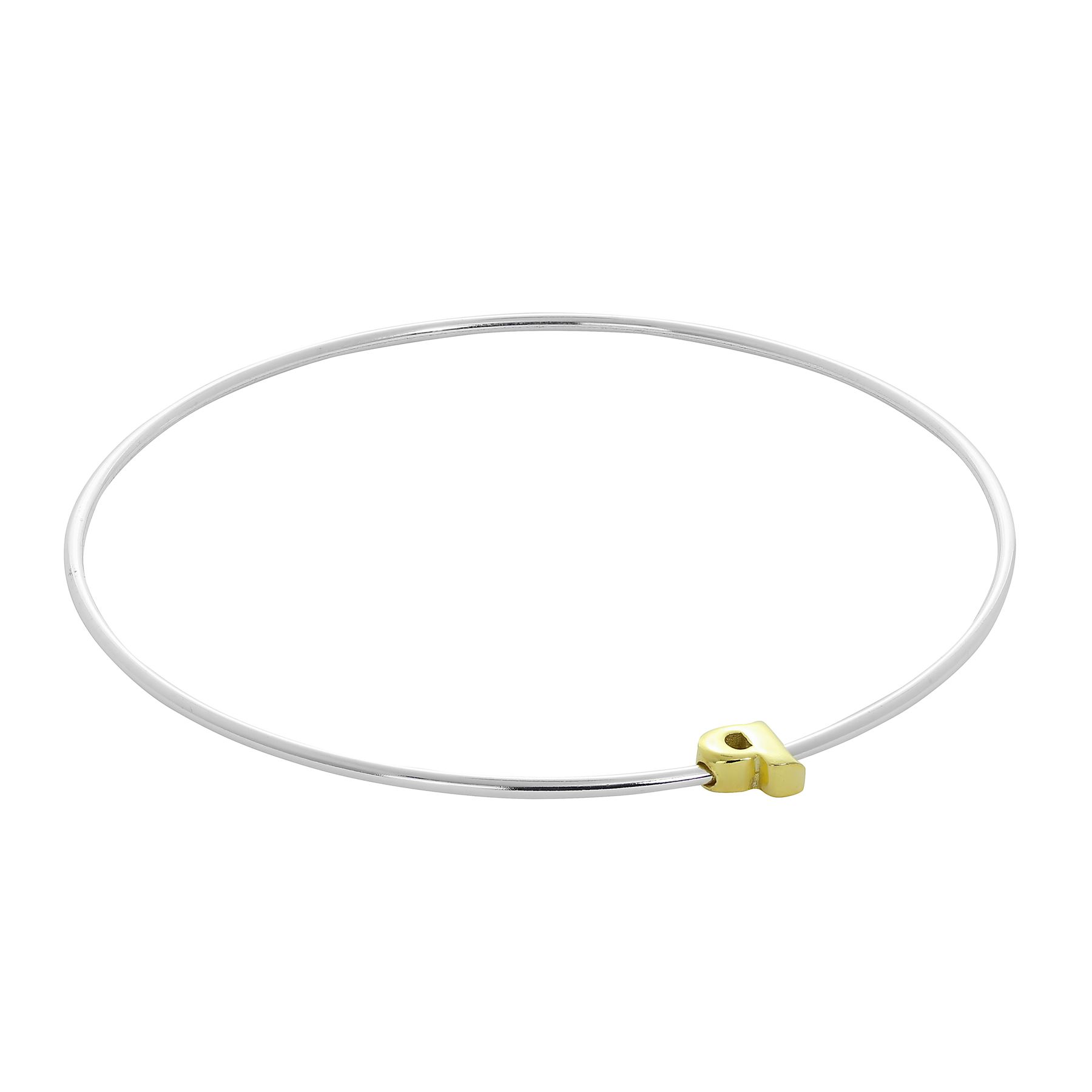 Sterling Silber Stapel Armreif mit Alphabet Buchstaben Perle A-Z & Herz - Bild 40 von 60