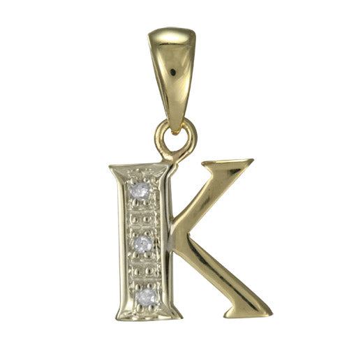 9ct Gold & Diamond Alphabet Letter Charm A - Z / Pendant / Initials / Charms - Picture 15 of 30