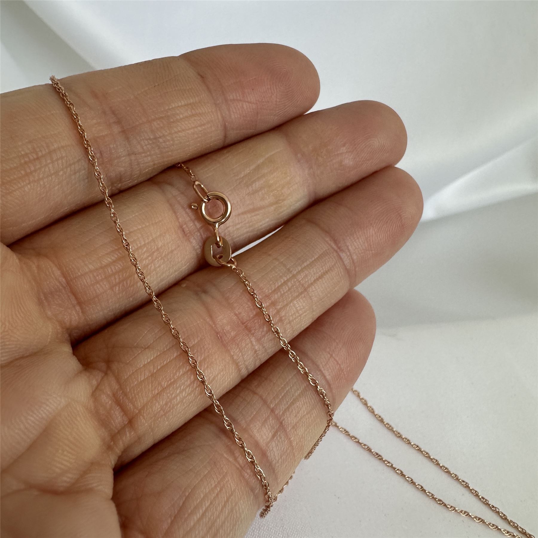 Chaîne Prince de Galles en Argent Sterling Plaqué Or Rose 14-28 Pouces - 第 61/63 張圖片