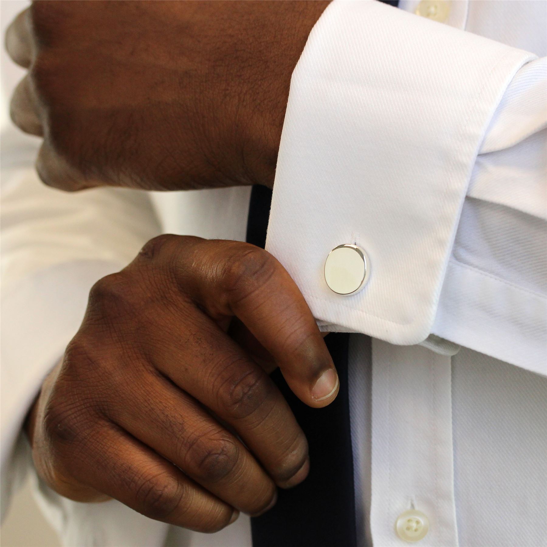 Boutons De Manchettes (Cufflinks) En Or 9ct Vintage - Design Chain Link - Poinçonnés (Hallmarked)