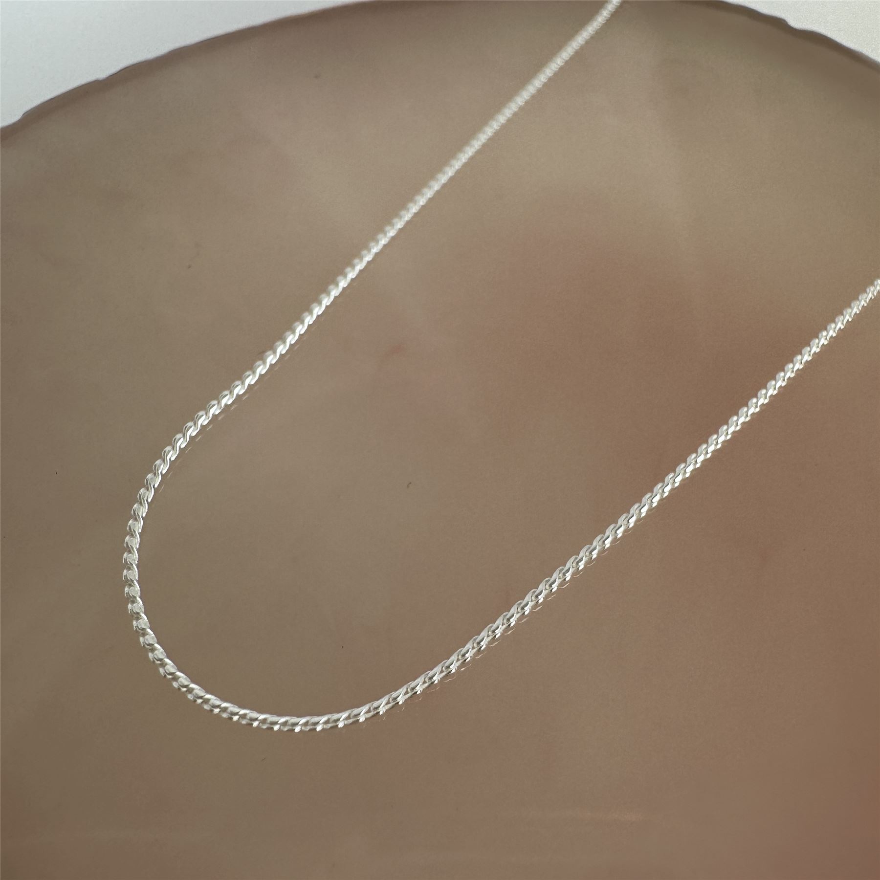 Fine Sterling Silver Foxtail Chain Necklace 14 16 18 20 22 24 28