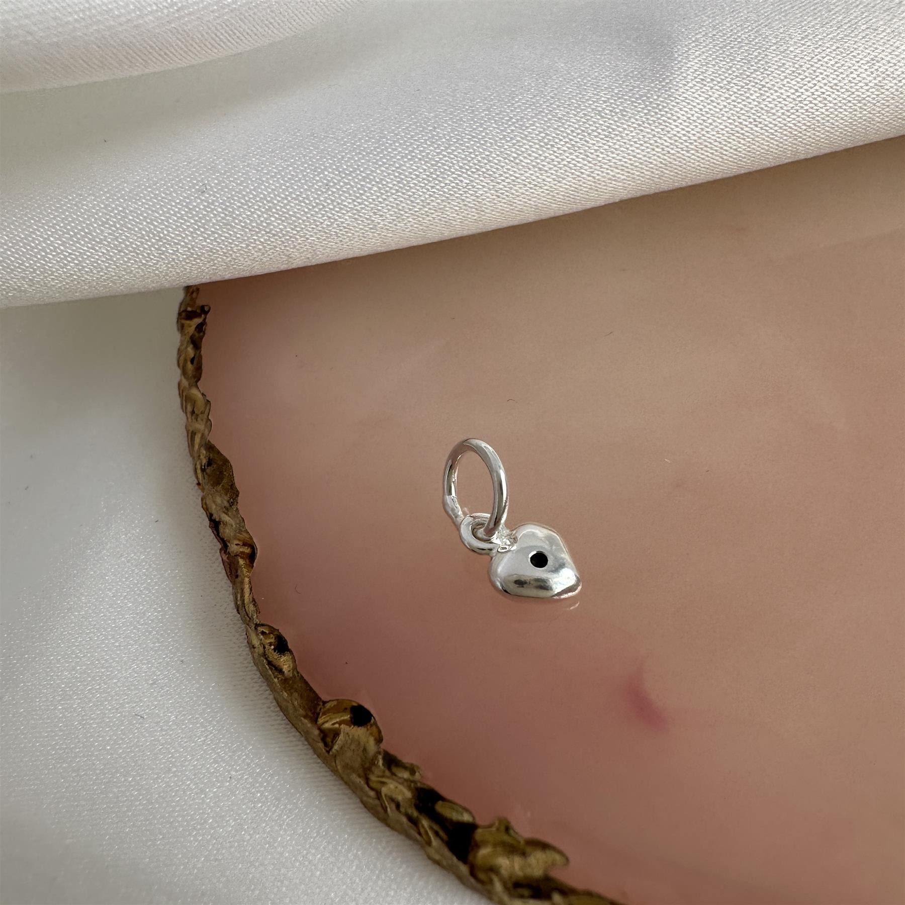 Charm Coeur Oxyde de Zirconium de Naissance en Argent 925/1000 - Foto 96 di 110