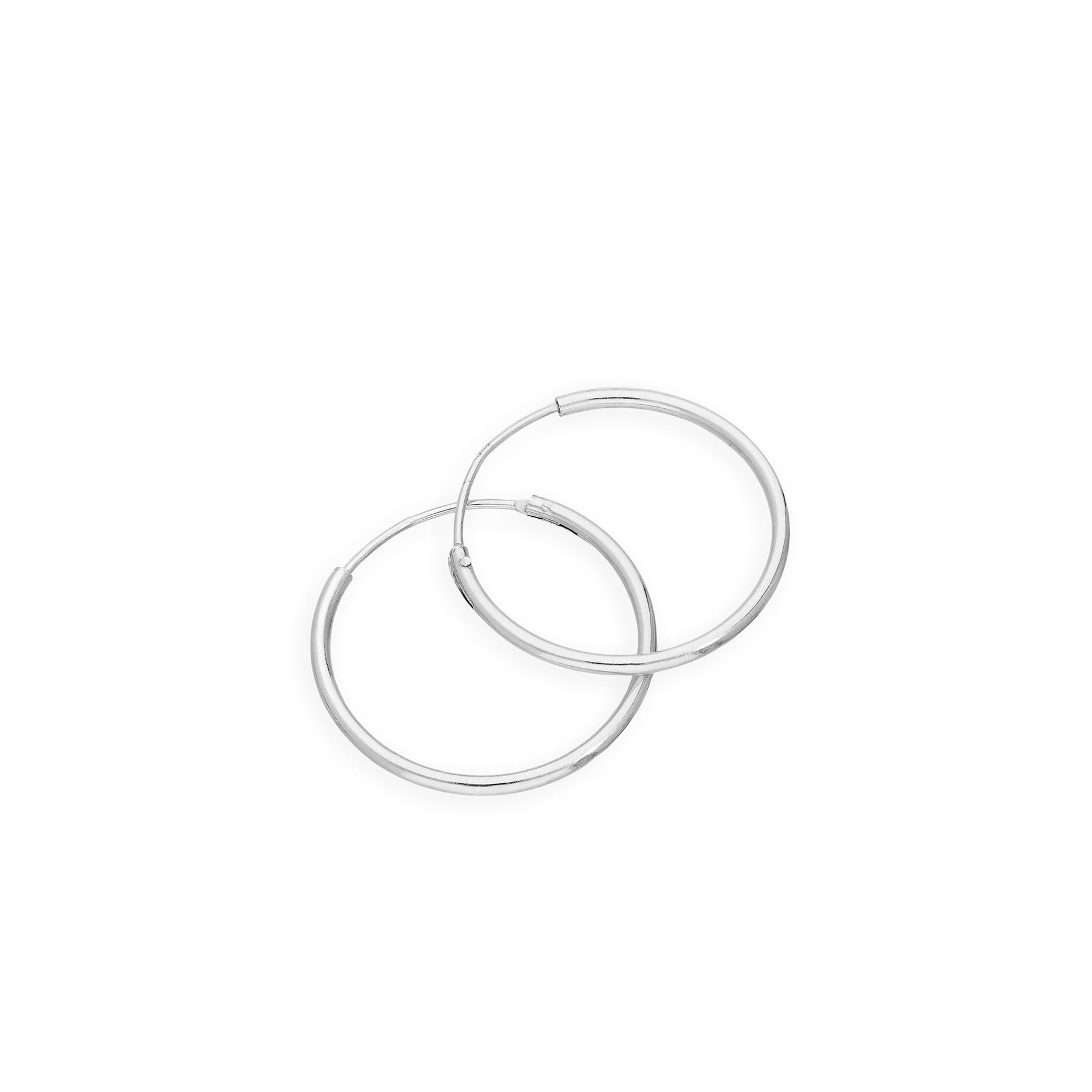 Sterling Silver Hoop Sleeper Earrings | 8mm - 50mm | Small - Large - Picture 28 of 71