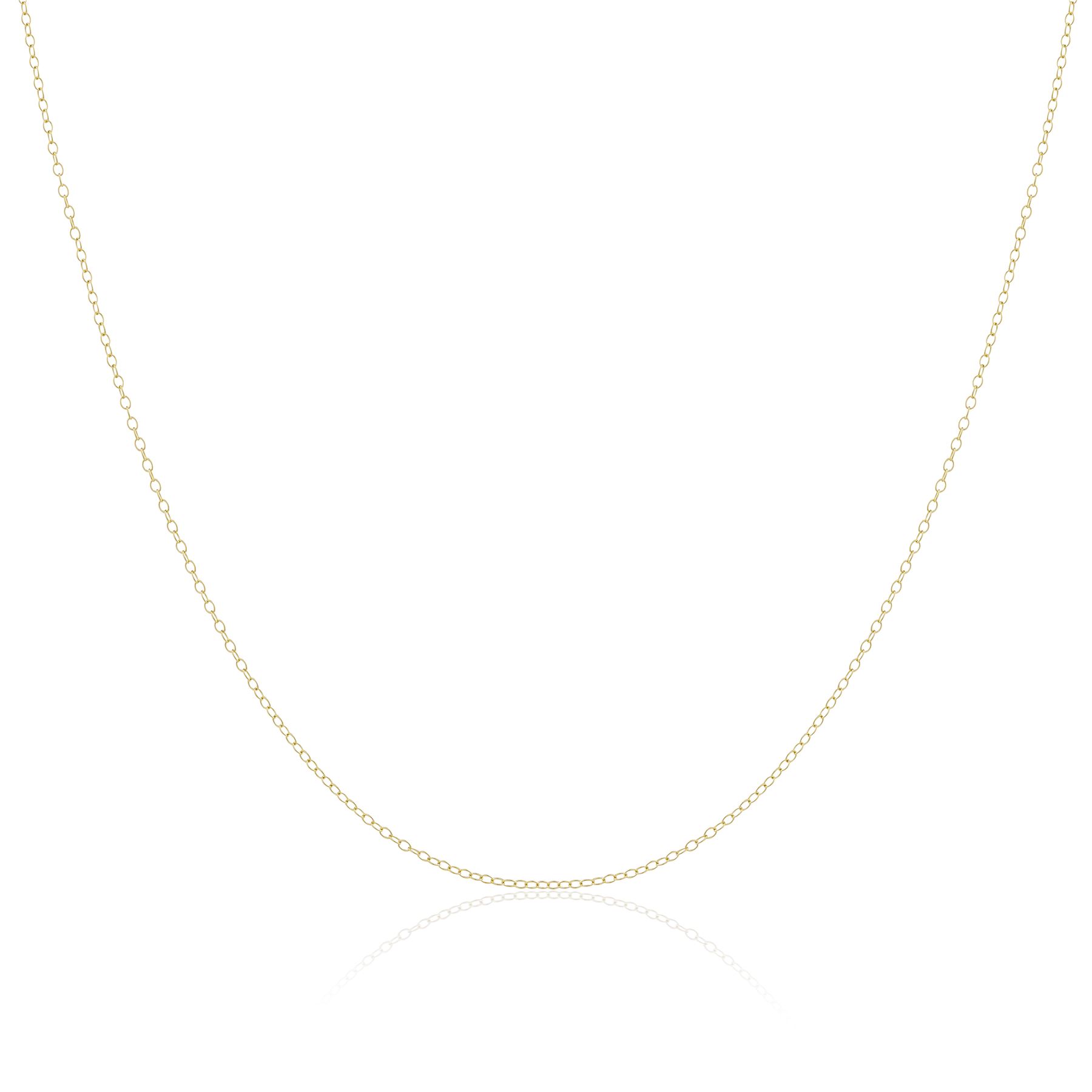 Chaîne Mailles Forçat en Or Jaune 9 Carats - 41 ou 46cm - Picture 2 of 2