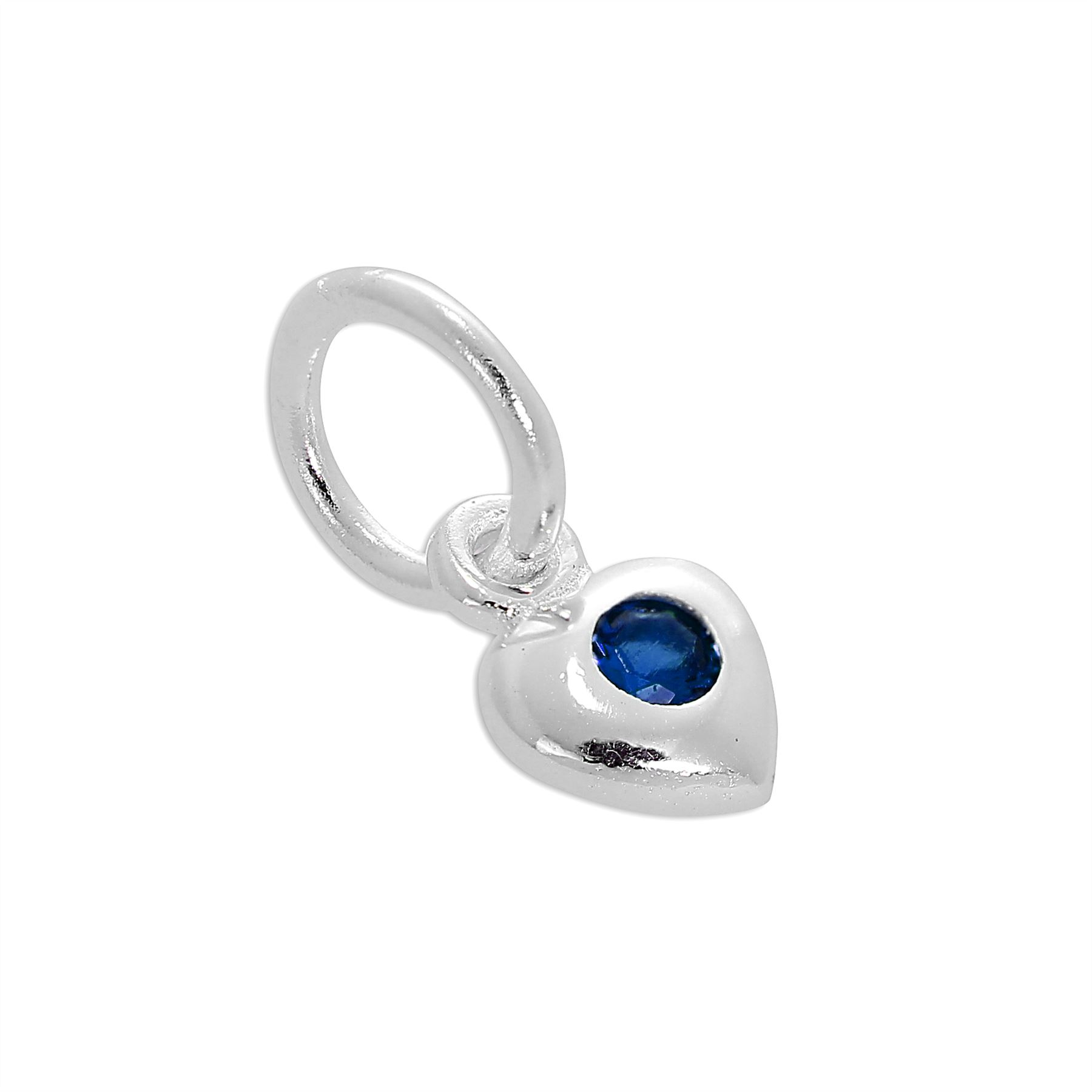 Charm Coeur Oxyde de Zirconium de Naissance en Argent 925/1000 - Foto 93 di 110