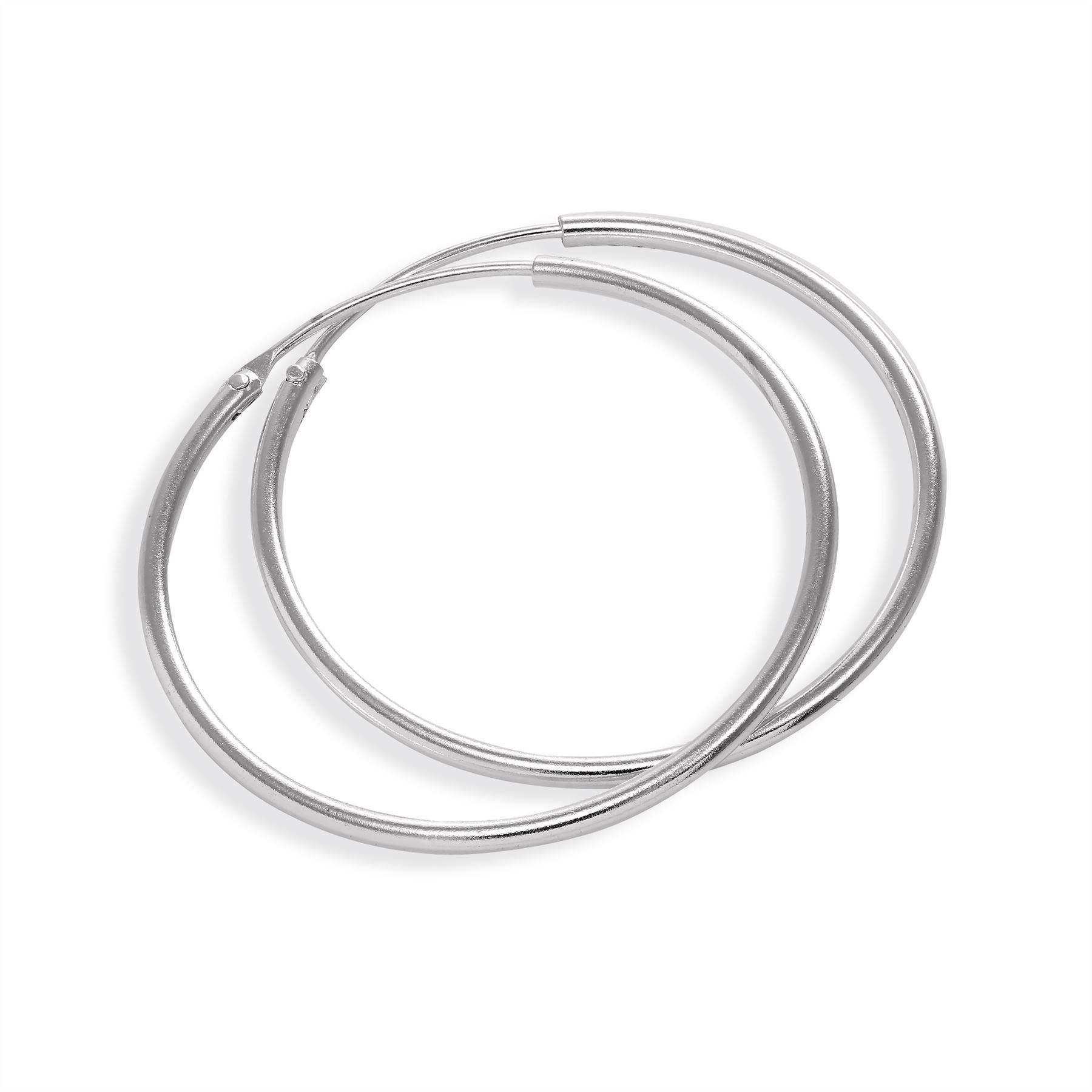 Sterling Silver Hoop Sleeper Earrings | 8mm - 50mm | Small - Large - Picture 35 of 71