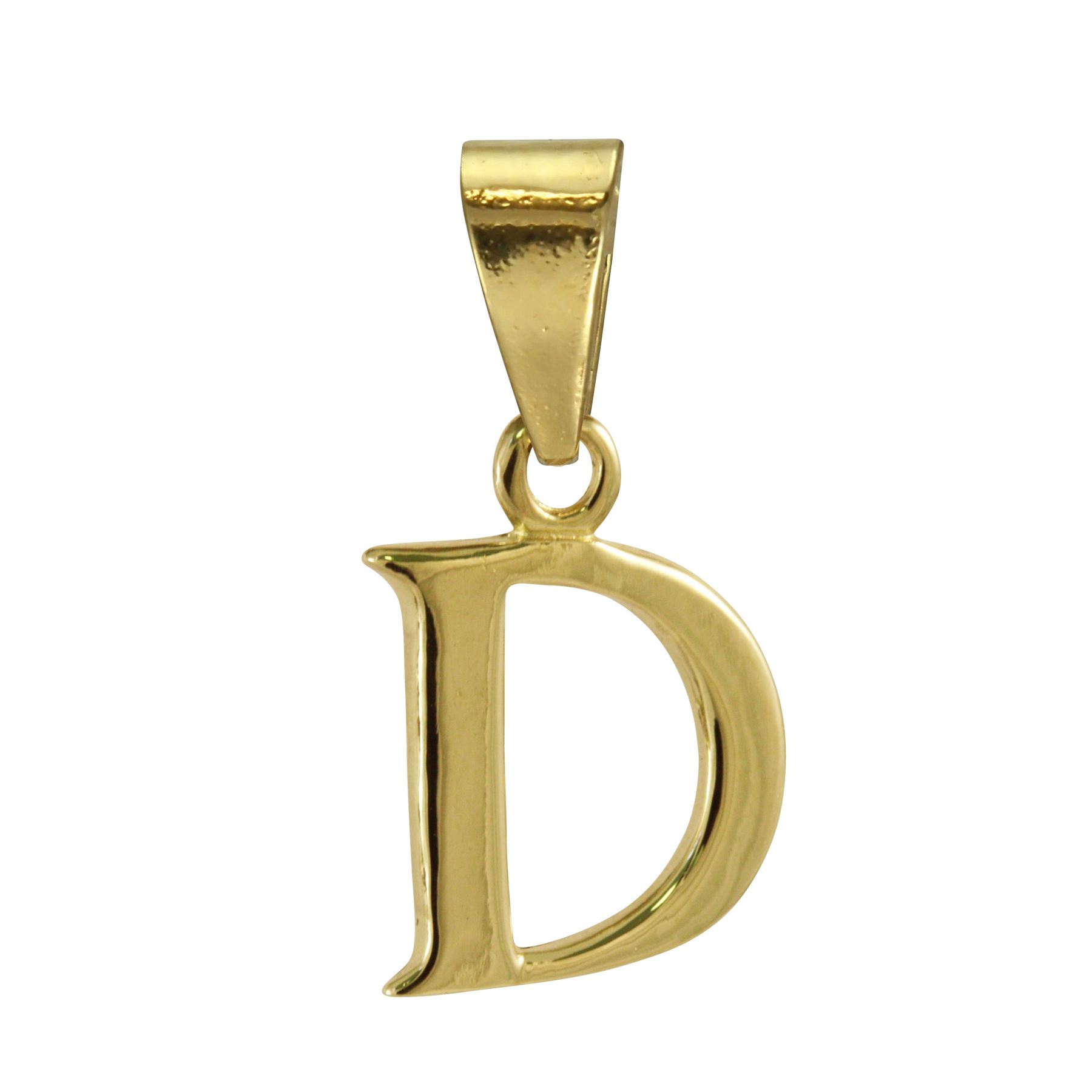 9ct Gold Alphabet Letter - Bail Charm / Pendant A - Z - Picture 5 of 27