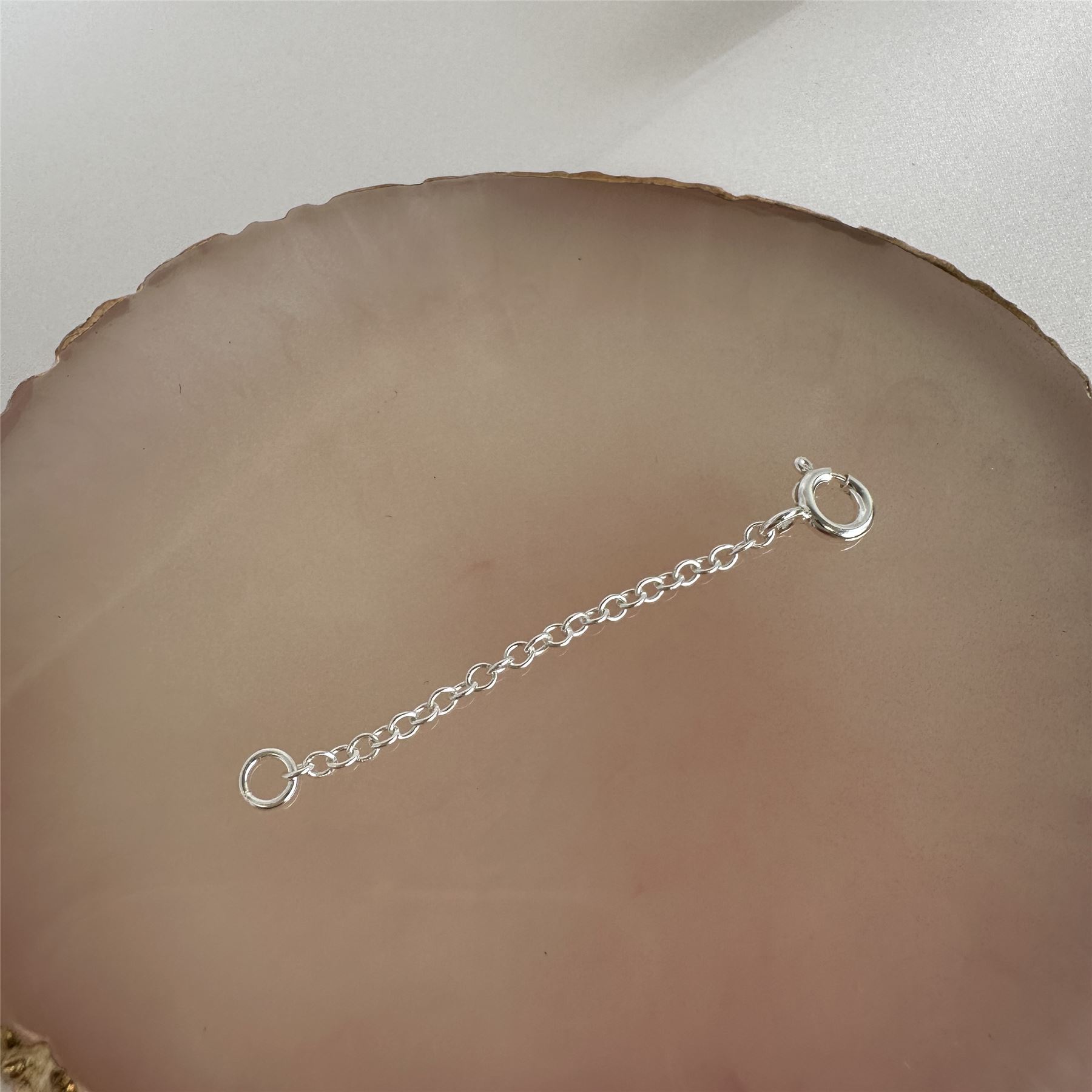 Sterling Silver Trace Chain Extender 2 3 4 " Inches Necklace Extension - Picture 19 of 33