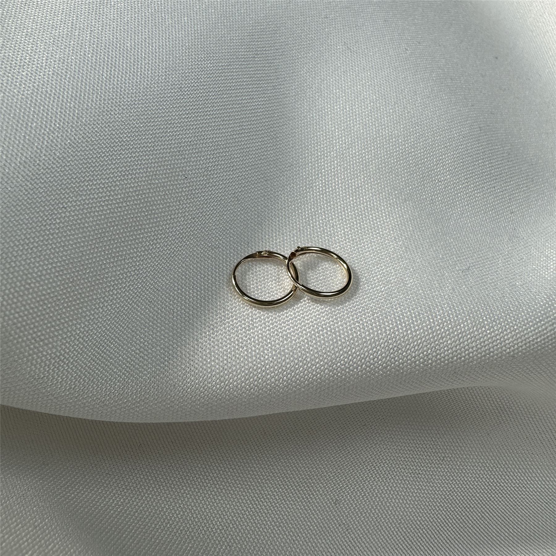9ct Gold 0.8mm Tube Hoop Earrings 8mm - 20mm - Picture 6 of 17