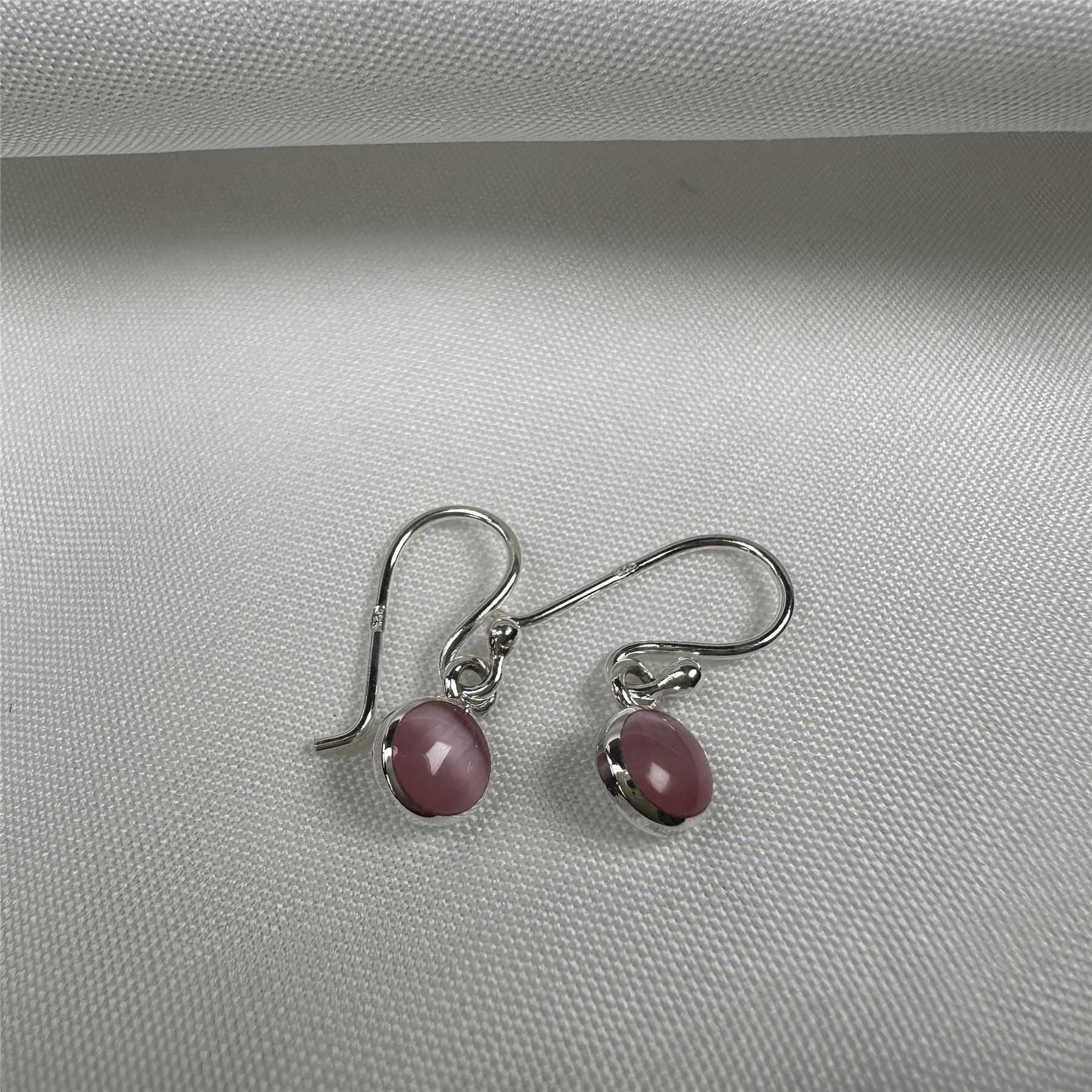 Boucles d'oreille en argent massif avec trèfle en nacre | Nologo Bijoux