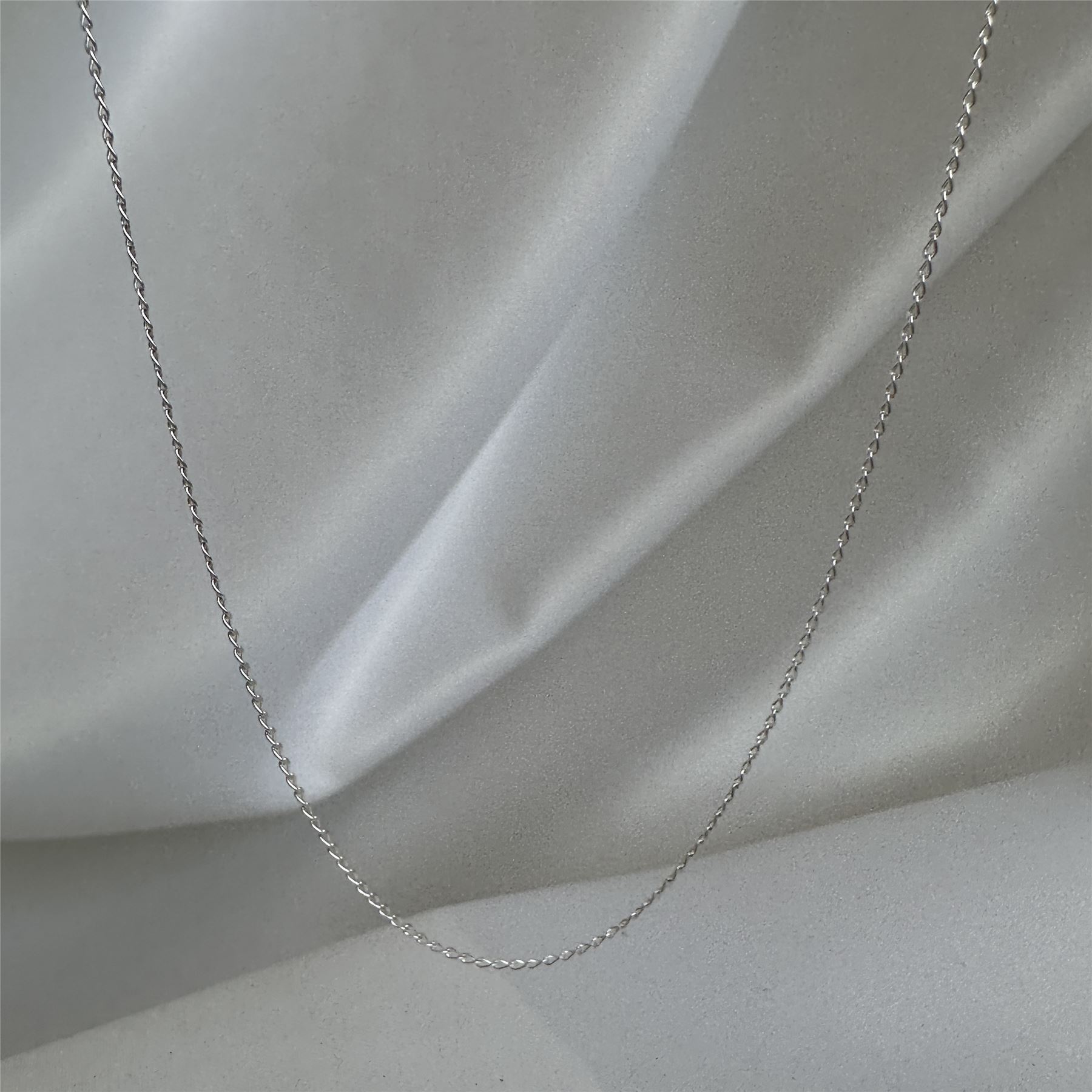 Sterling Silver 1mm Long Curb Chain 14 - 32 Inches Chains - Picture 24 of 63