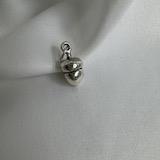 925 Sterling Silver Acorn Charm