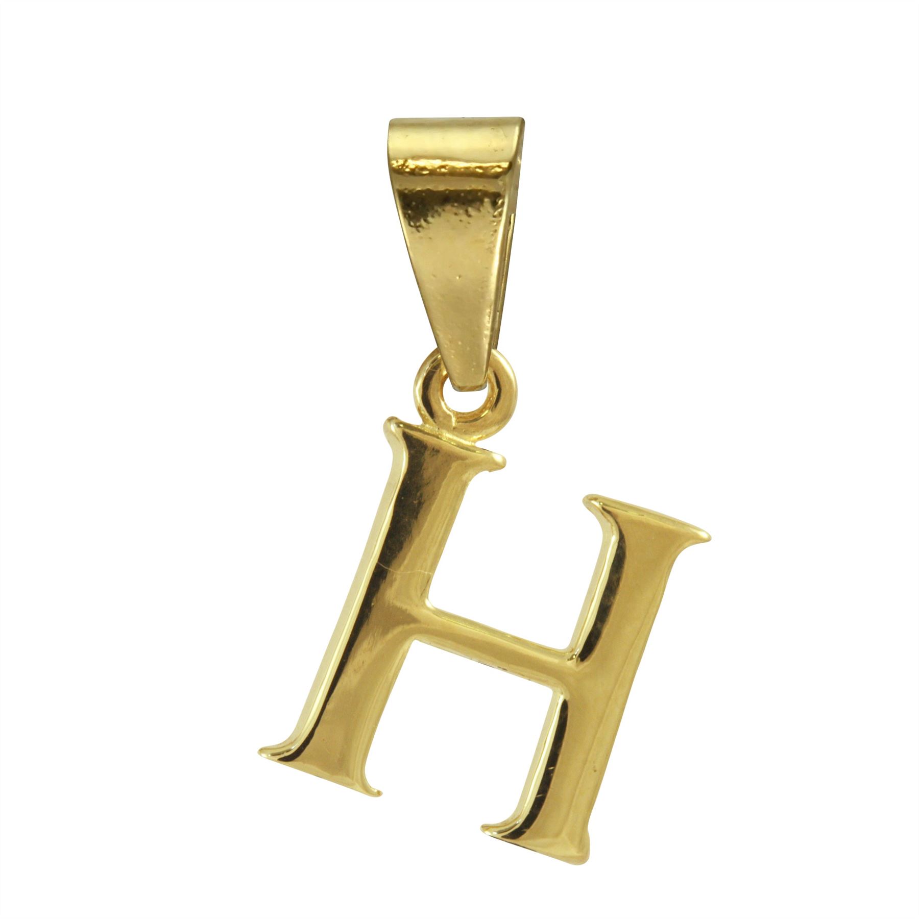9ct Gold Alphabet Letter - Bail Charm / Pendant A - Z - Picture 9 of 27