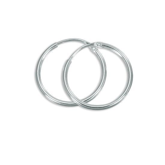 Sterling Silver Hoop Sleeper Earrings | 8mm - 50mm | Small - Large - Picture 25 of 71