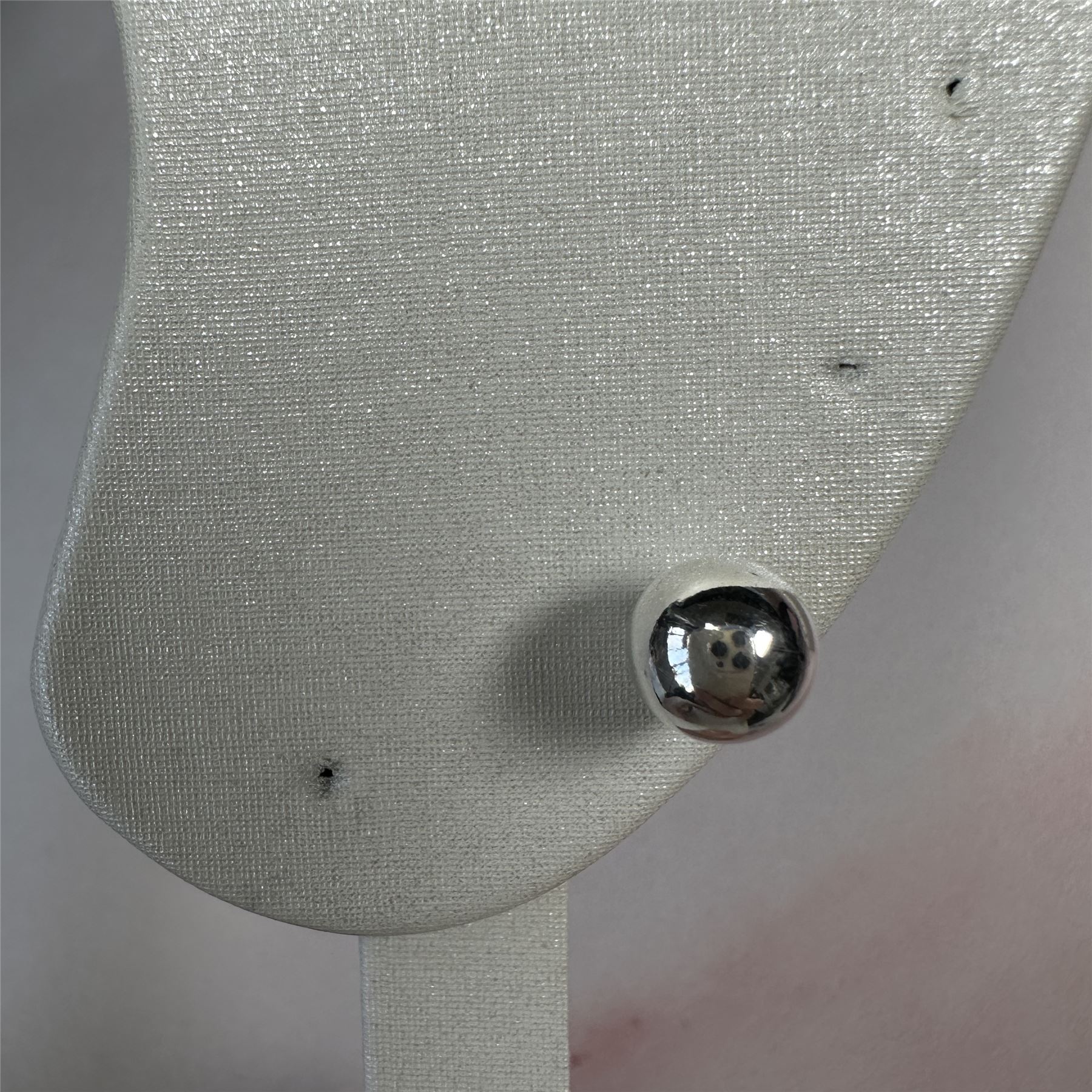 Sterling Silver Double Sided 4mm Ball Stud Earrings Heavy Studs