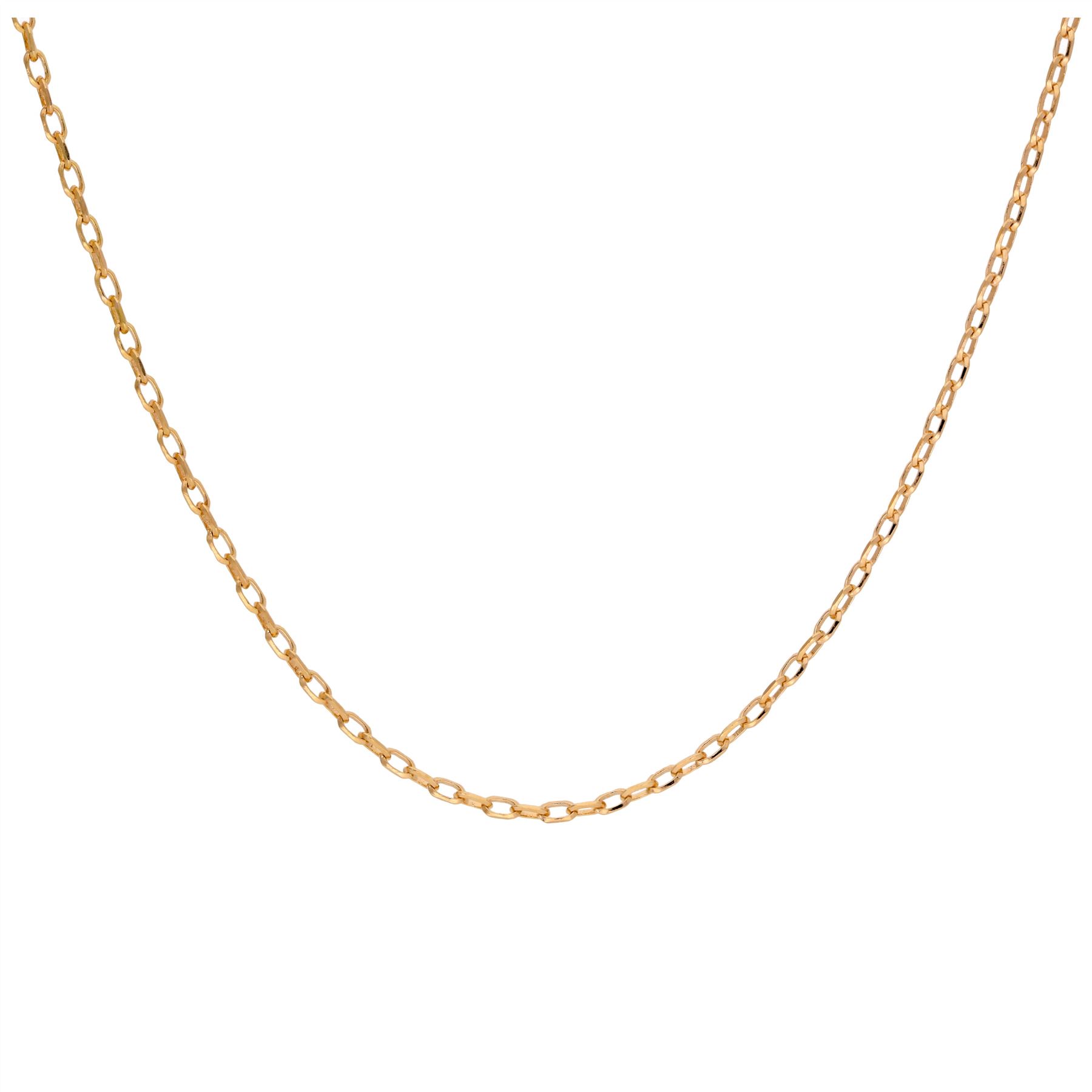 9ct Gold Solid Link Chain Necklace - 16 - 24 Inches - Picture 7 of 12