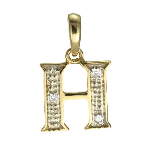 9ct Gold & Diamond Alphabet Letter Charm A - Z / Pendant / Initials / Charms - Picture 12 of 30