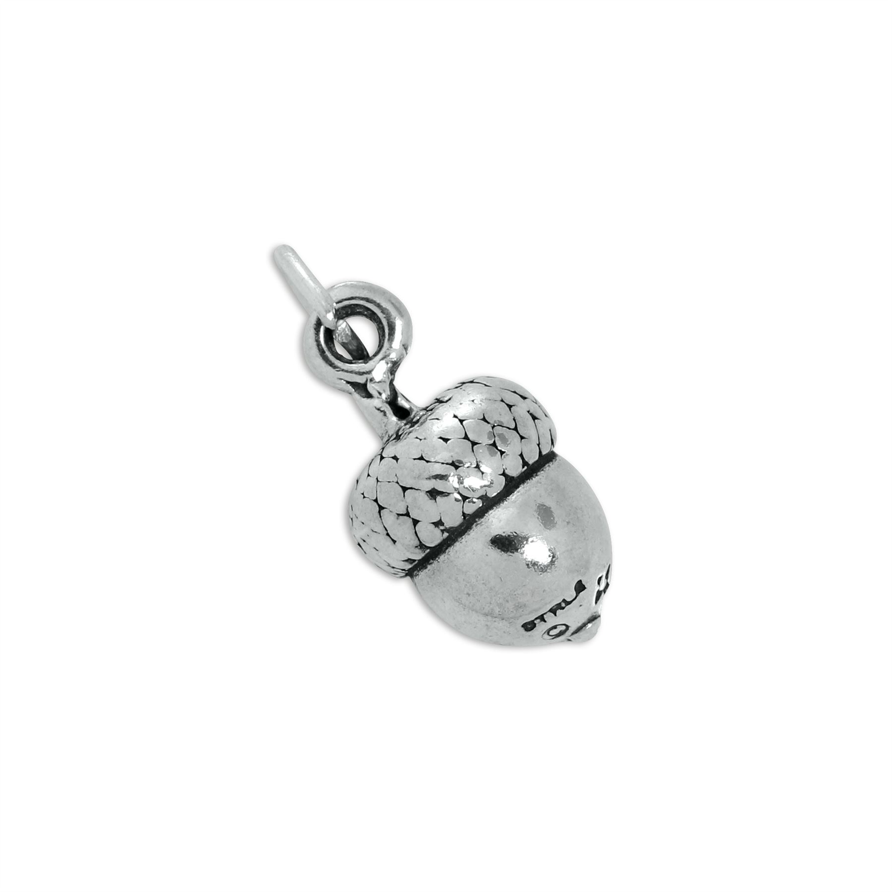 925 Sterling Silver Acorn Charm