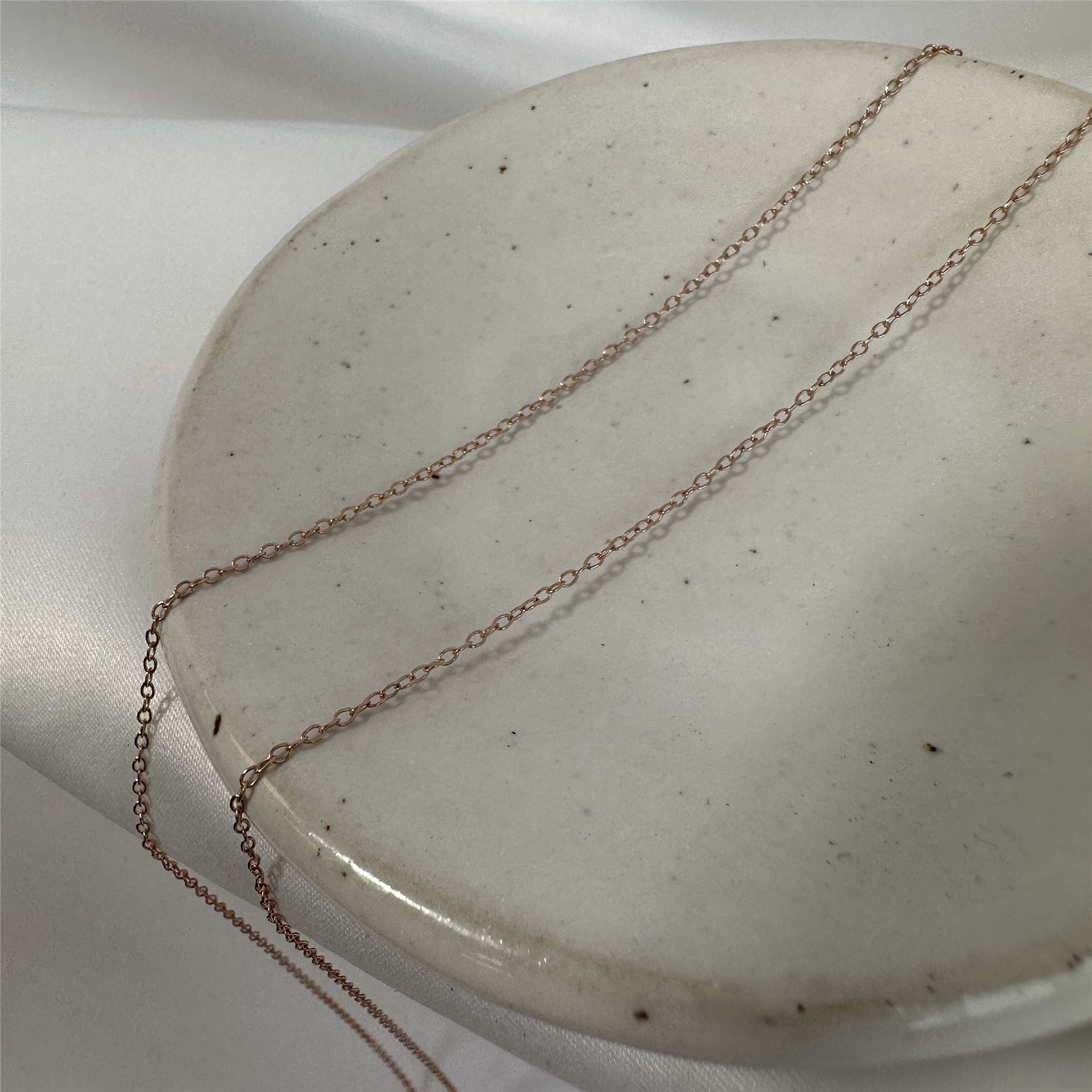 Rose Gold Plated Sterling Silver Trace Chain 14 16 18 20 22 Inches - Picture 15 of 55