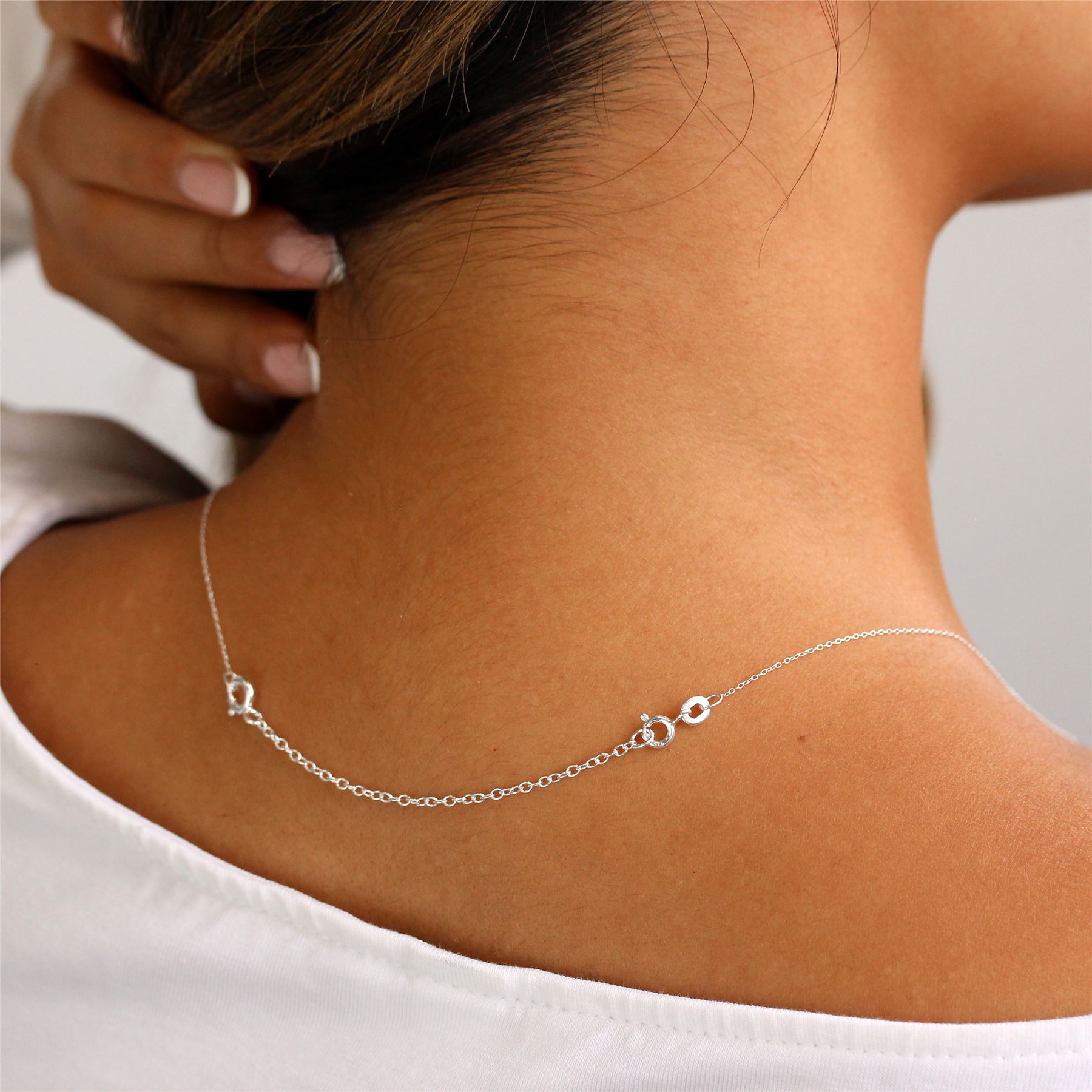 Sterling Silver Trace Chain Extender 2 3 4 " Inches Necklace Extension - Picture 25 of 33
