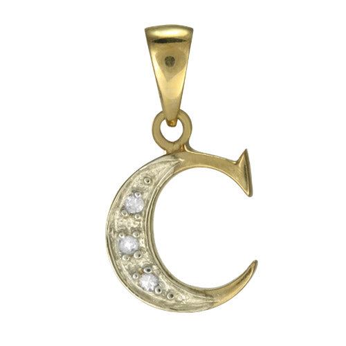 9ct Gold & Diamond Alphabet Letter Charm A - Z / Pendant / Initials / Charms - Picture 7 of 30