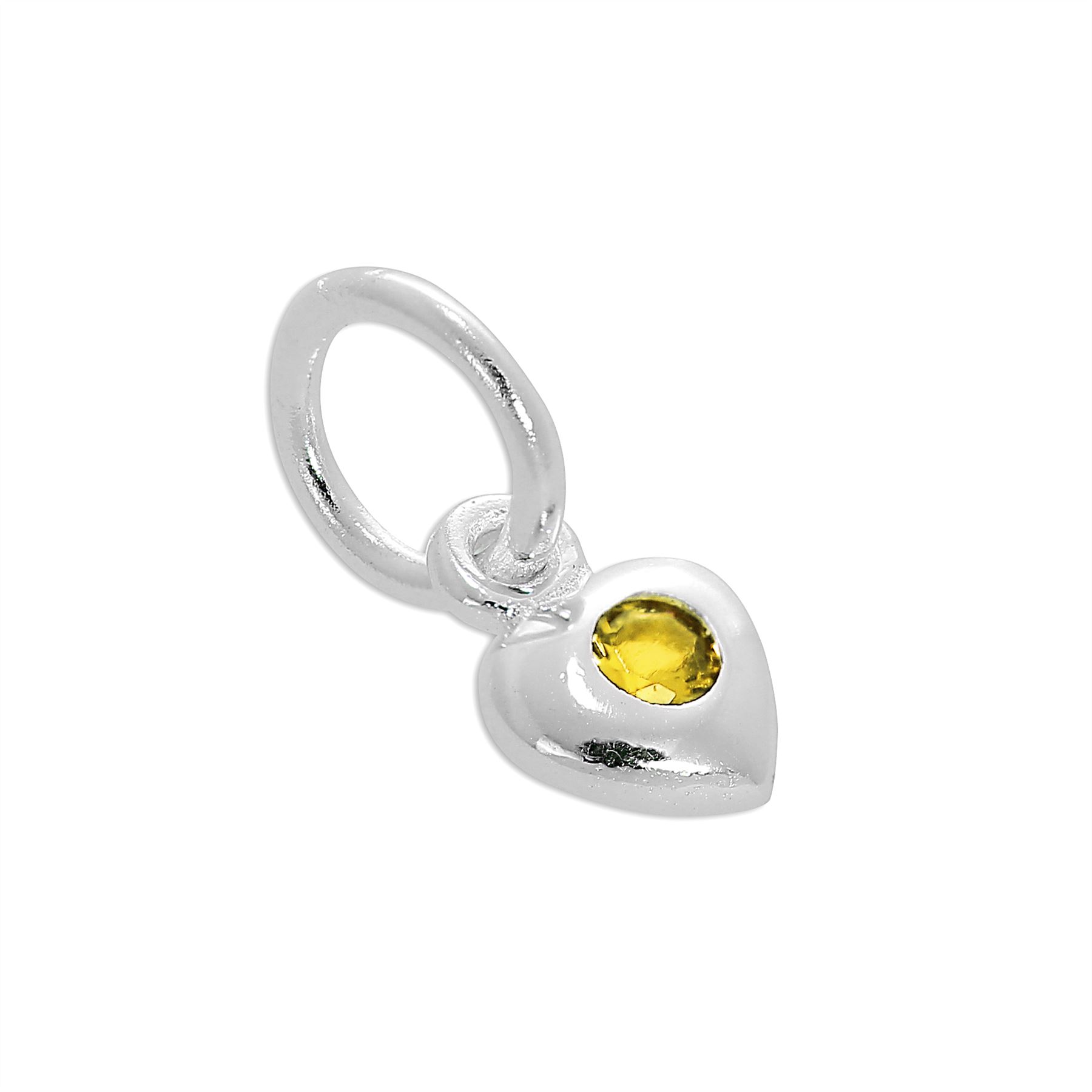Charm Coeur Oxyde de Zirconium de Naissance en Argent 925/1000 - Foto 75 di 110