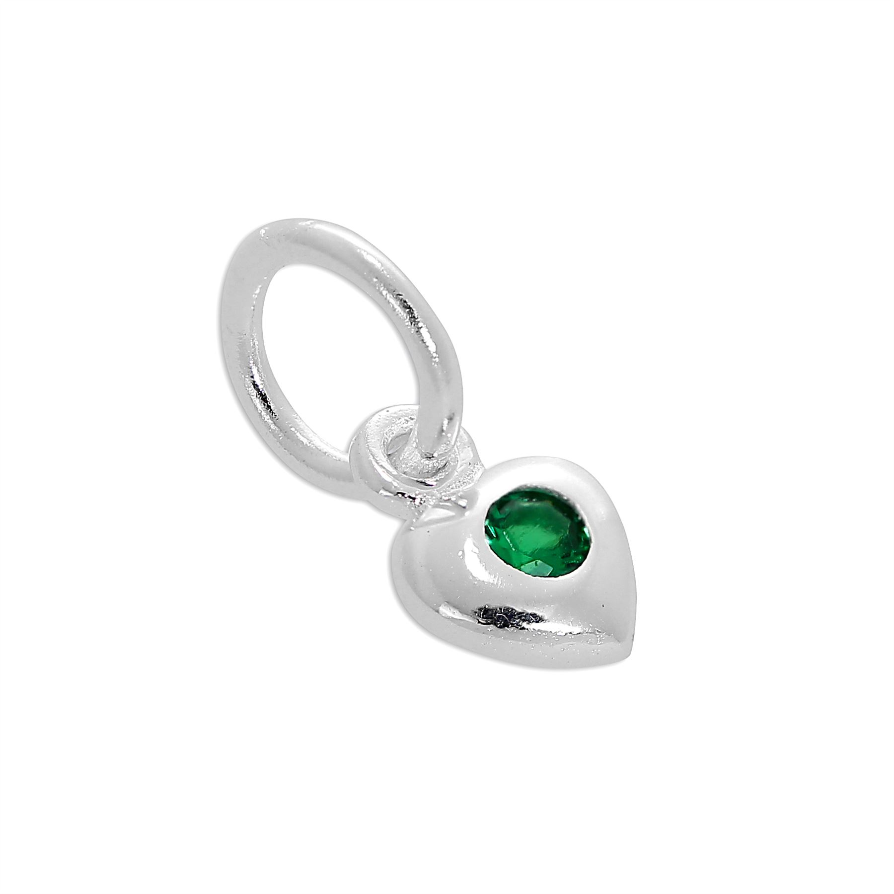 Charm Coeur Oxyde de Zirconium de Naissance en Argent 925/1000 - Foto 57 di 110