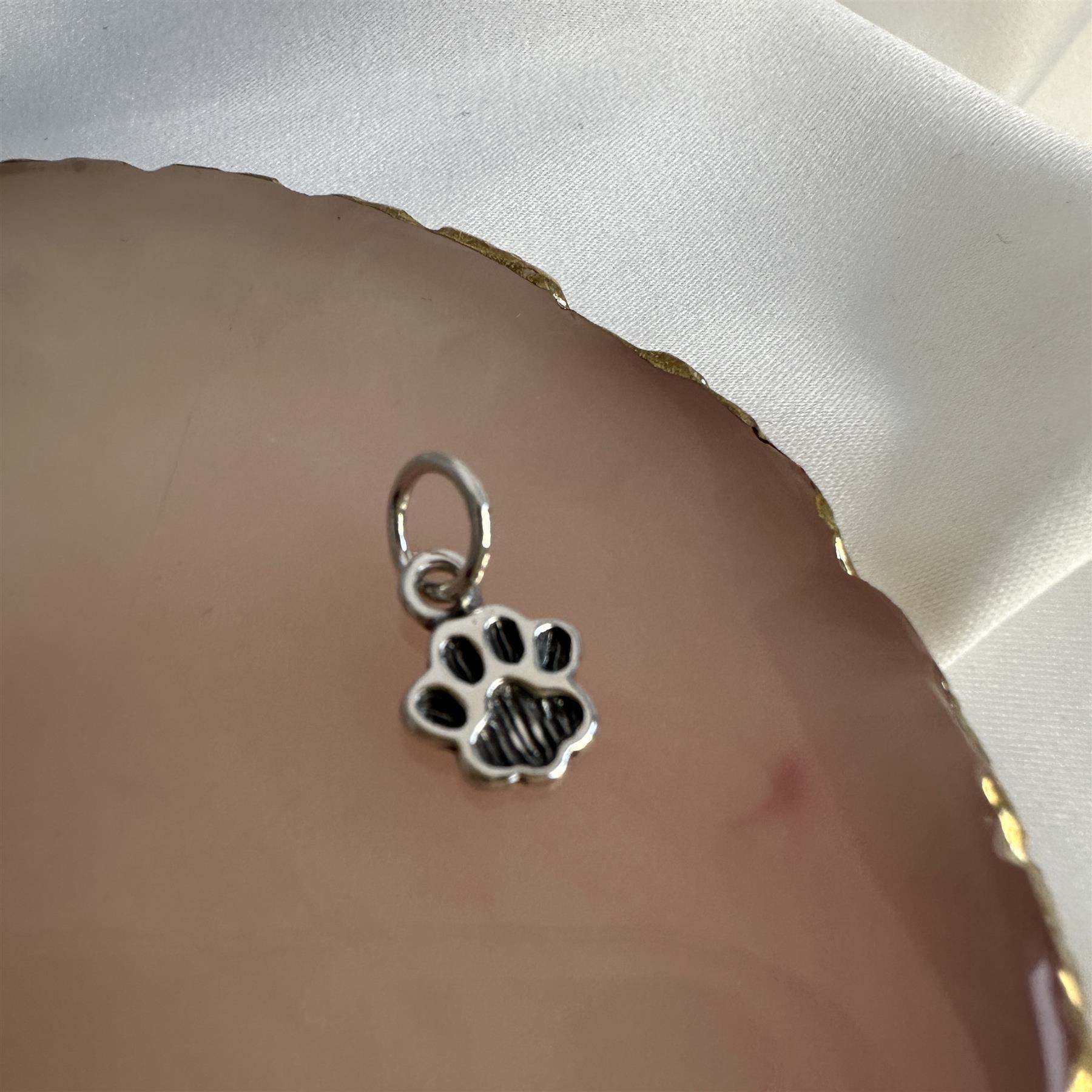 Charm Empreinte de Patte en Argent 925/1000
