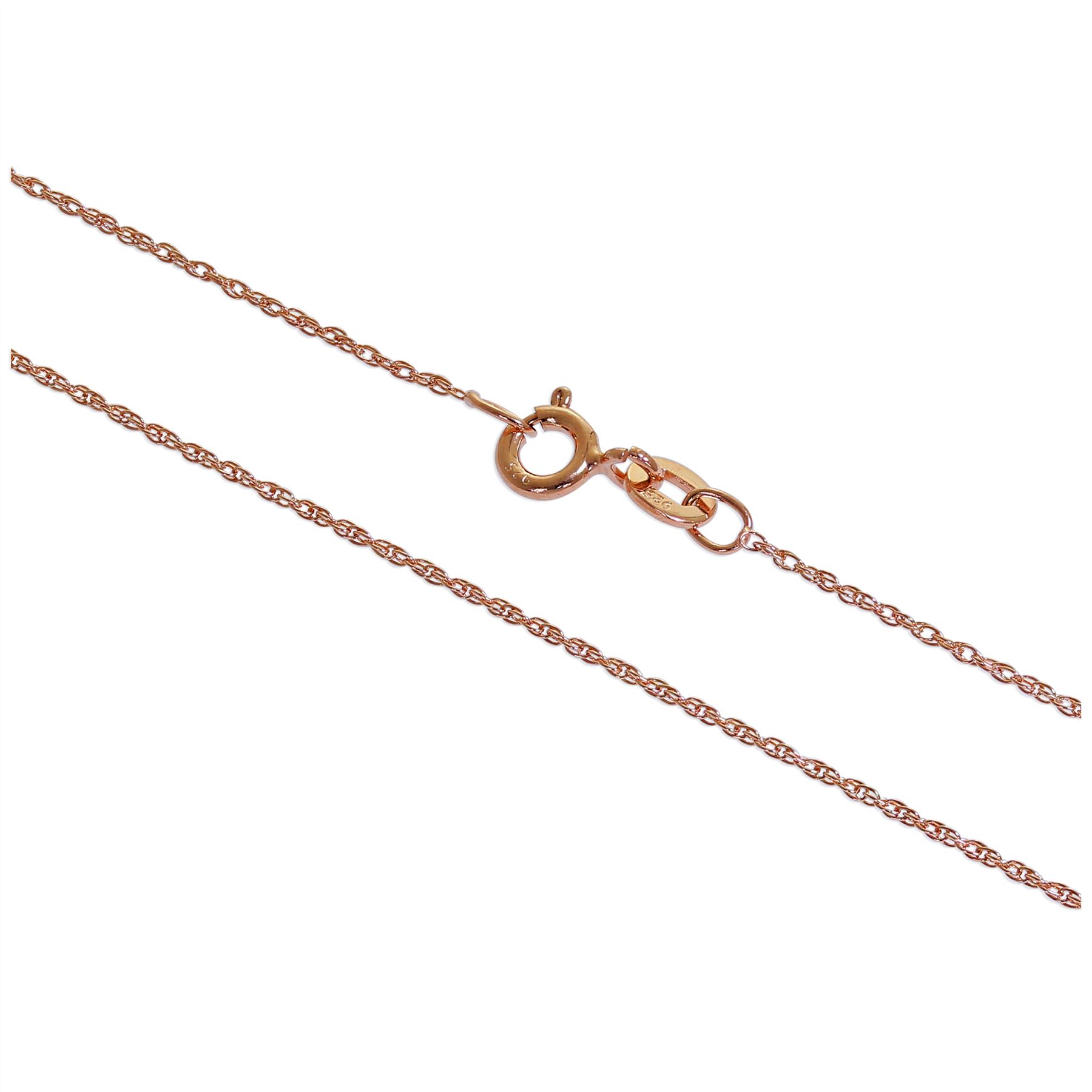 Chaîne Prince de Galles en Argent Sterling Plaqué Or Rose 14-28 Pouces - 第 39/63 張圖片