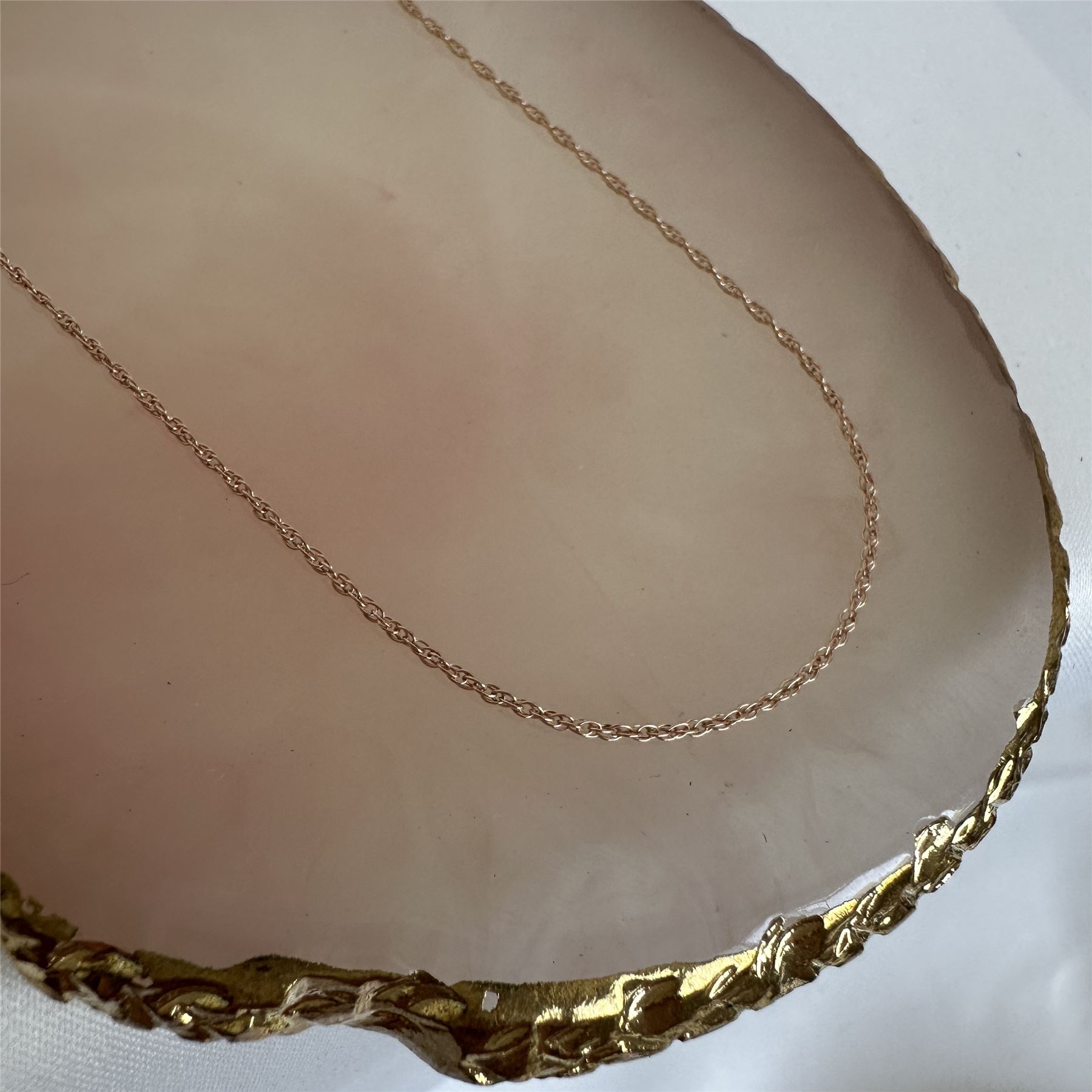 Chaîne Prince de Galles en Argent Sterling Plaqué Or Rose 14-28 Pouces - 第 26/63 張圖片