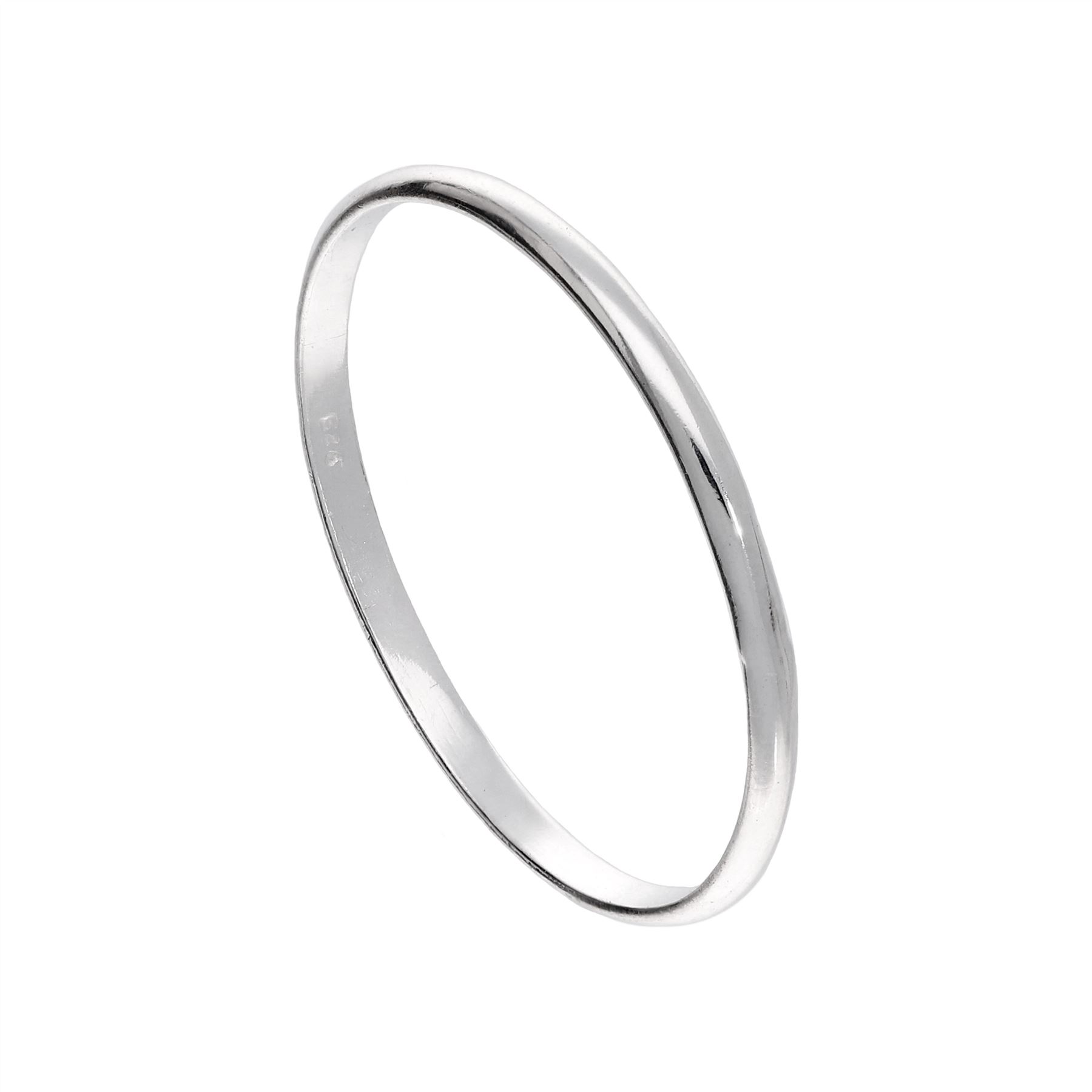 Small Sterling Silver 1mm Plain Stacking Ring