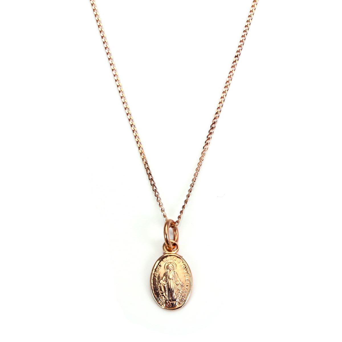 9ct Rose Gold Miraculous Mary Medal Pendant / Necklaces / Pendants - Picture 5 of 18
