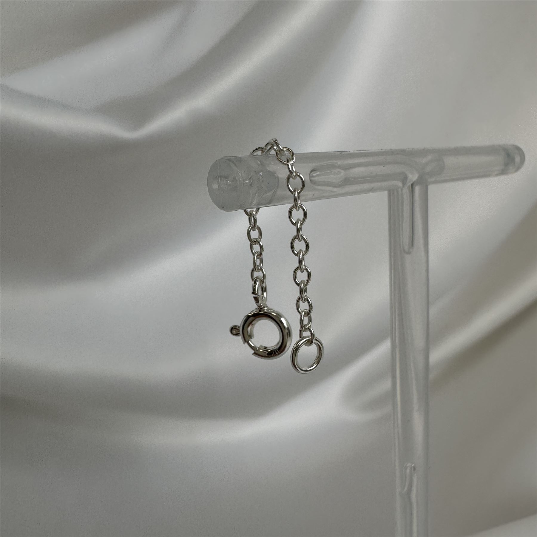 Sterling Silver Trace Chain Extender 2 3 4 " Inches Necklace Extension - Picture 31 of 33