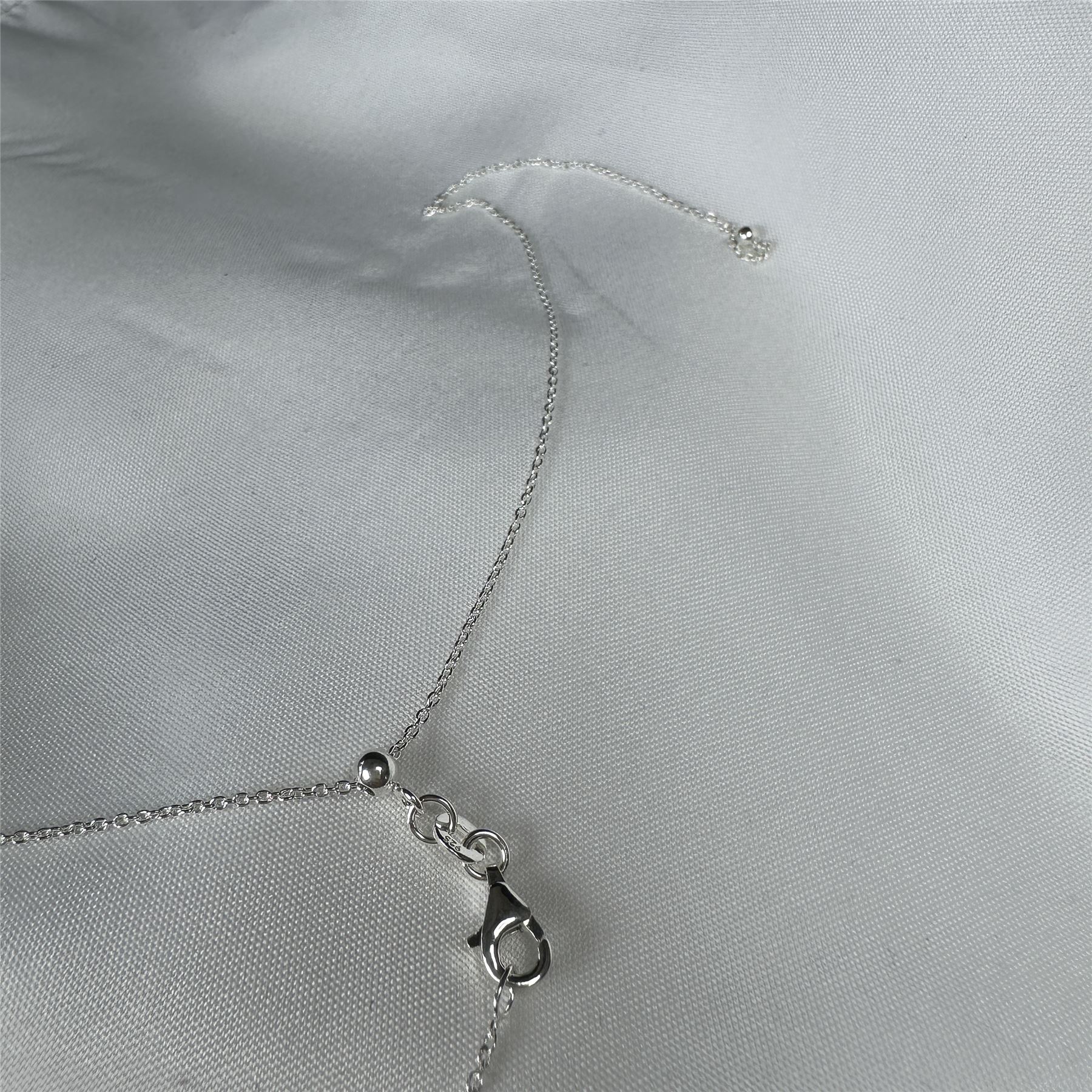 Sterling Silver Adjustable Slider Pendant Chain up to 24 Inches