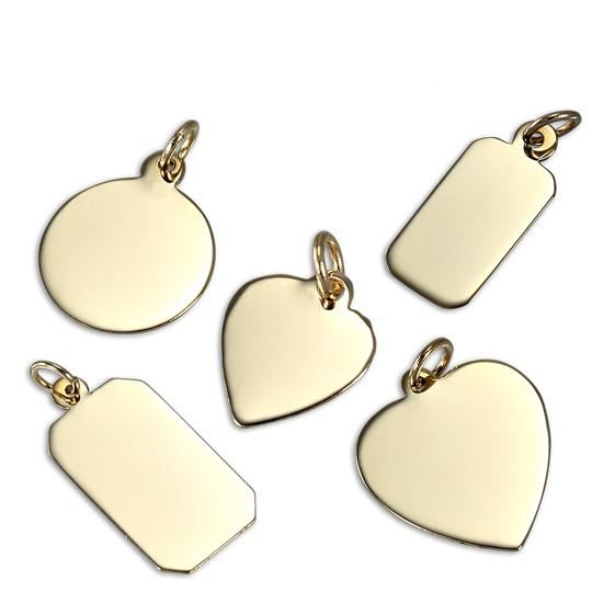 9ct Gold Pendants - Various Sizes & Shapes