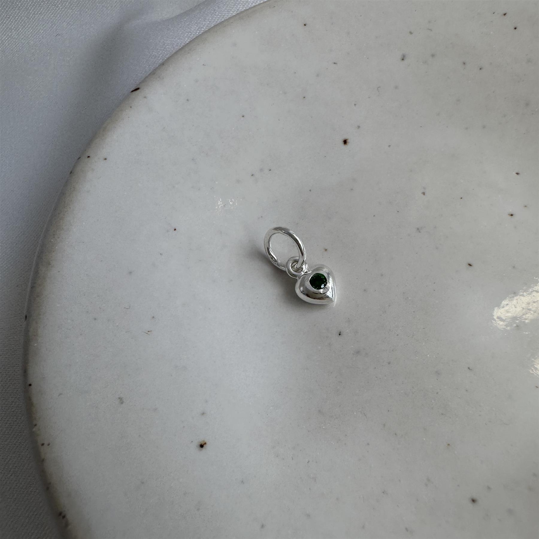 Charm Coeur Oxyde de Zirconium de Naissance en Argent 925/1000 - Foto 65 di 110