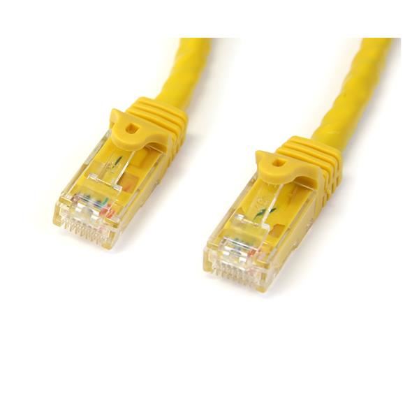 Yellow 6 ft StarTech.com Cat5e Patch Cable with Snagless RJ45 Connectors
