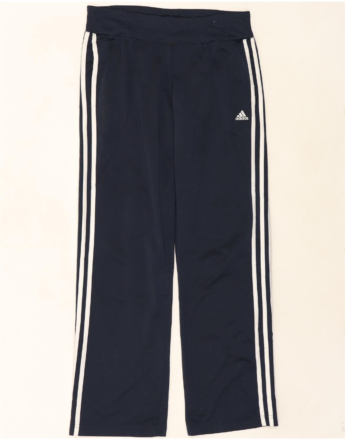 adidas navy polyester tracksuit