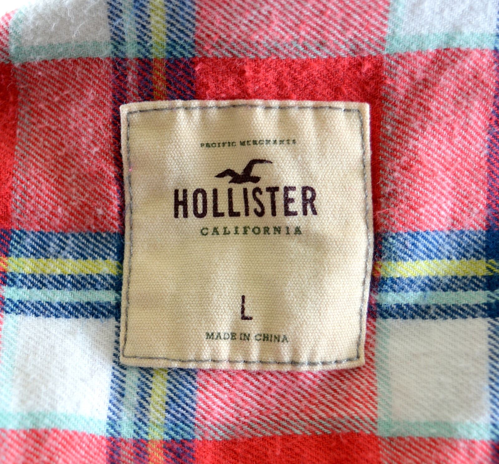 HOLLISTER Womens Flannel Shirt Size 16 Large Multicoloured Check Cotton ...