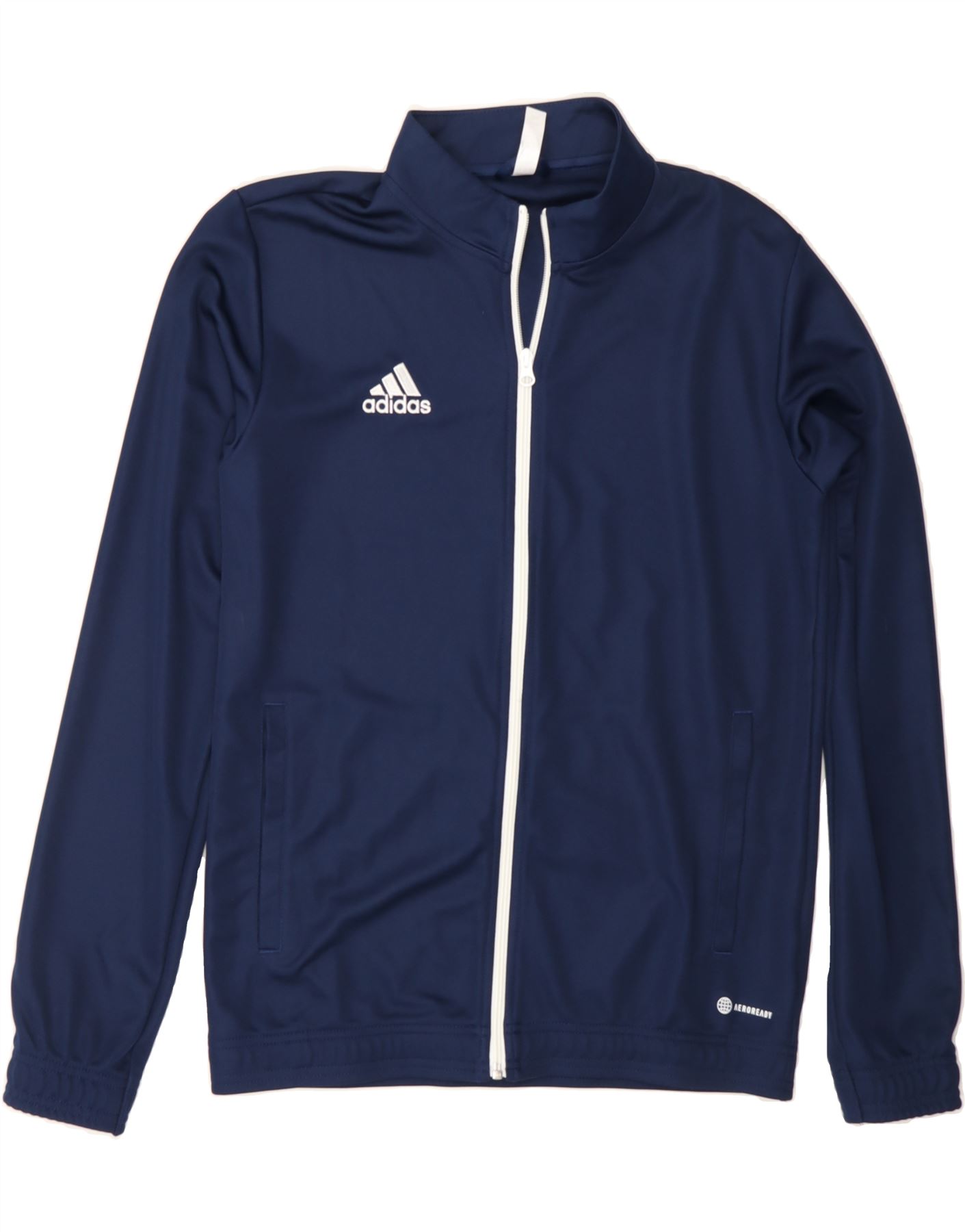 adidas navy polyester tracksuit