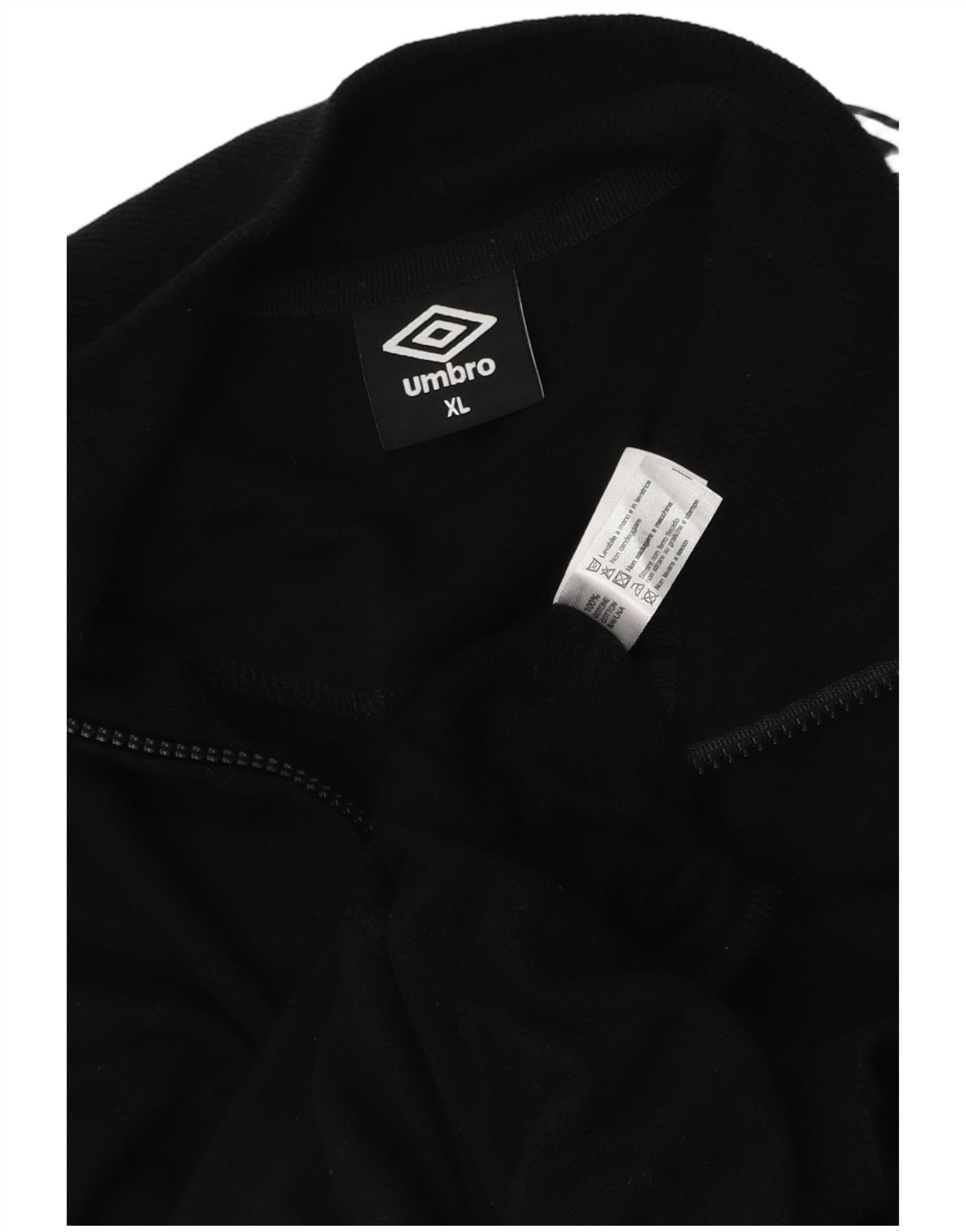 Umbro Mens Graphic Tracksuit Top Jacket XL Black Colourblock