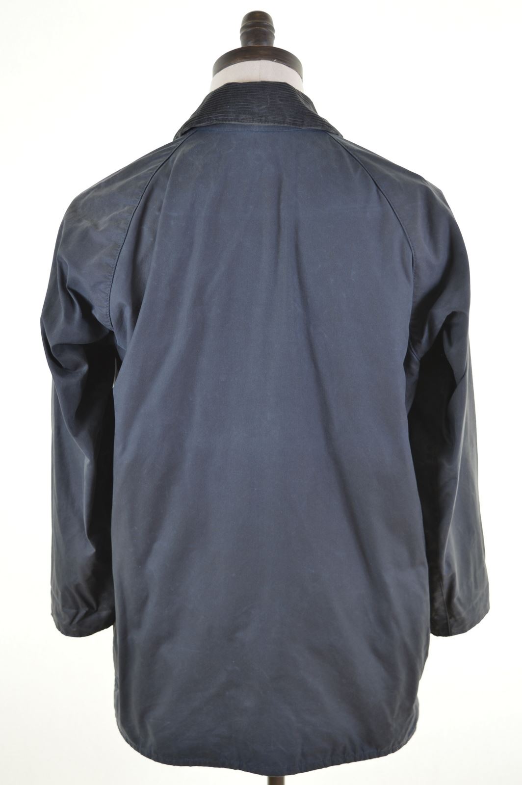 BARBOUR Mens Waxed Cotton Jacket Size 38 Medium Grey BARBOUR Mens Waxed Cotton Jacket Size 38 Medium Grey