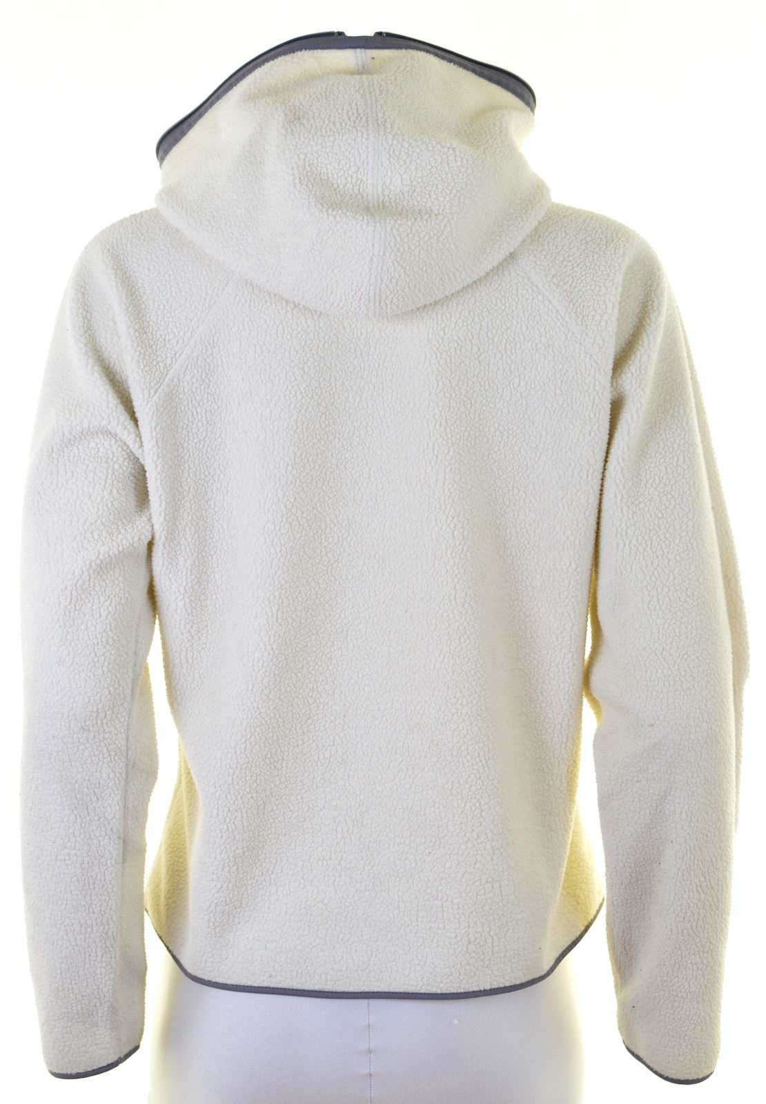 NIKE Womens Fleece Hoodie Jumper US 8/10 Medium White Polyester EE22 | eBay