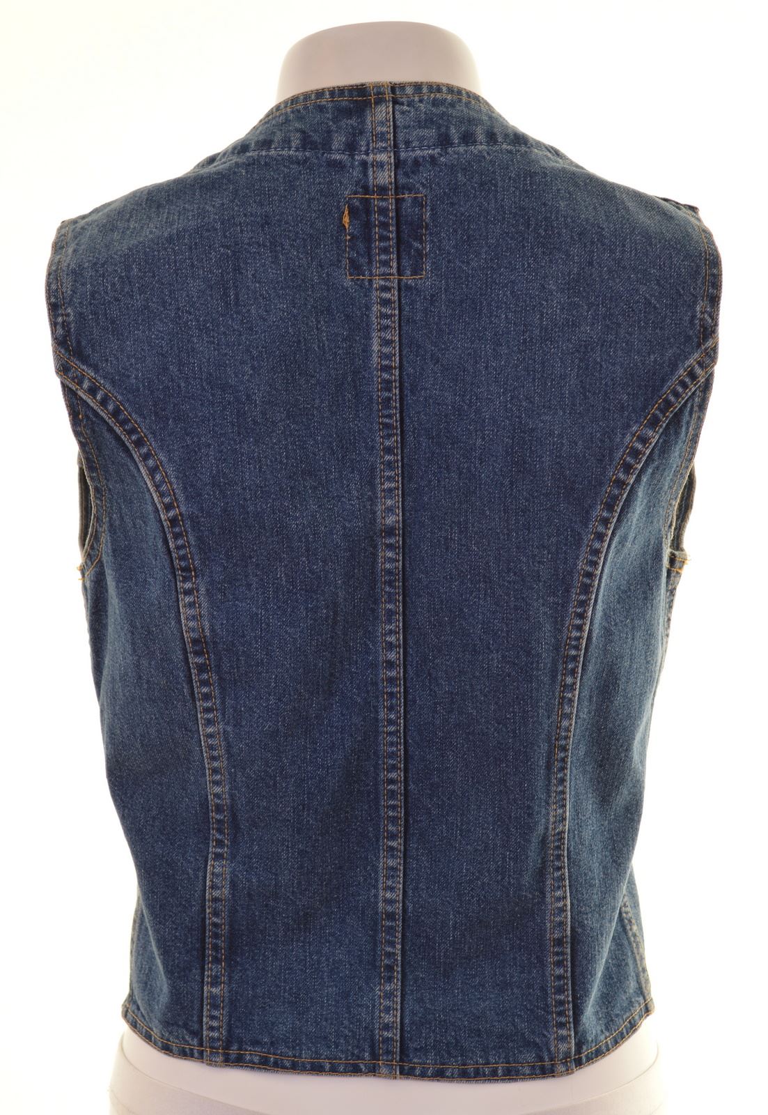 denim gilet womens