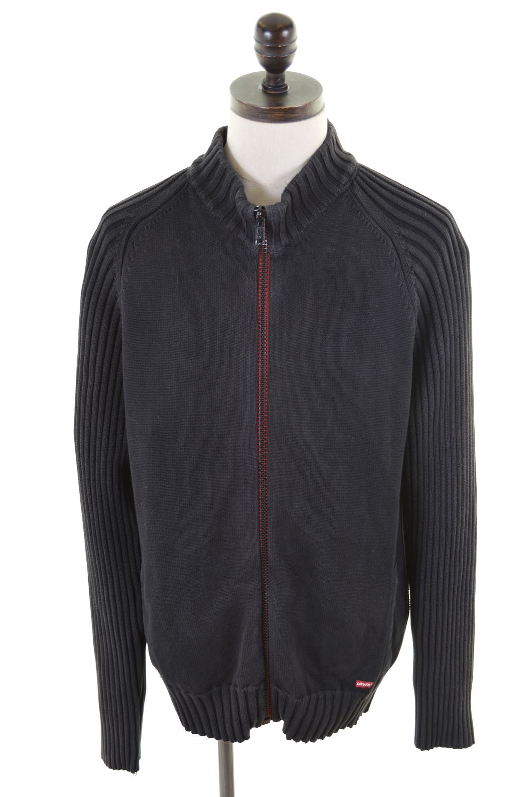 LEVI S Mens Cardigan Sweater XL Black Cotton EL15 eBay LEVI S Mens Cardigan Sweater XL Black Cotton EL15 eBay