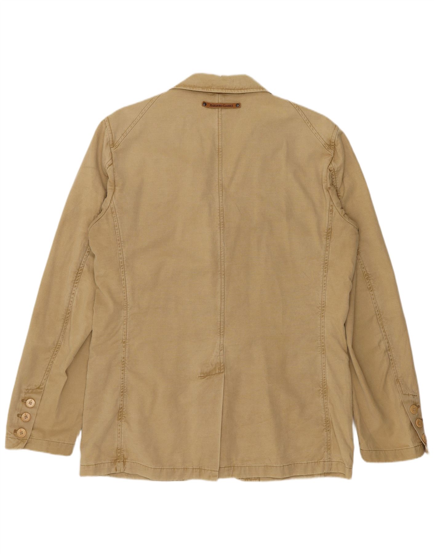 Marlboro Classics ロングコート EU50 Marlboro Classics Mens 3 Button Blazer Jacket EU 50 Large Beige
