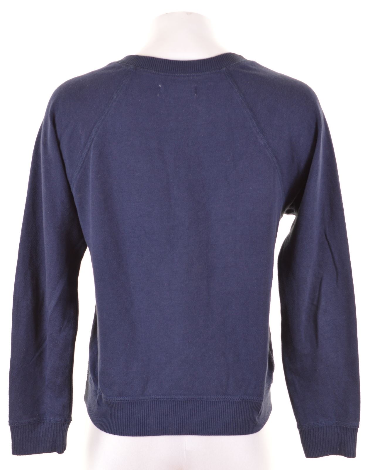 HOLLISTER Womens Sweatshirt Jumper Size 10 Small Navy Blue Cotton Loose Fit | eBay