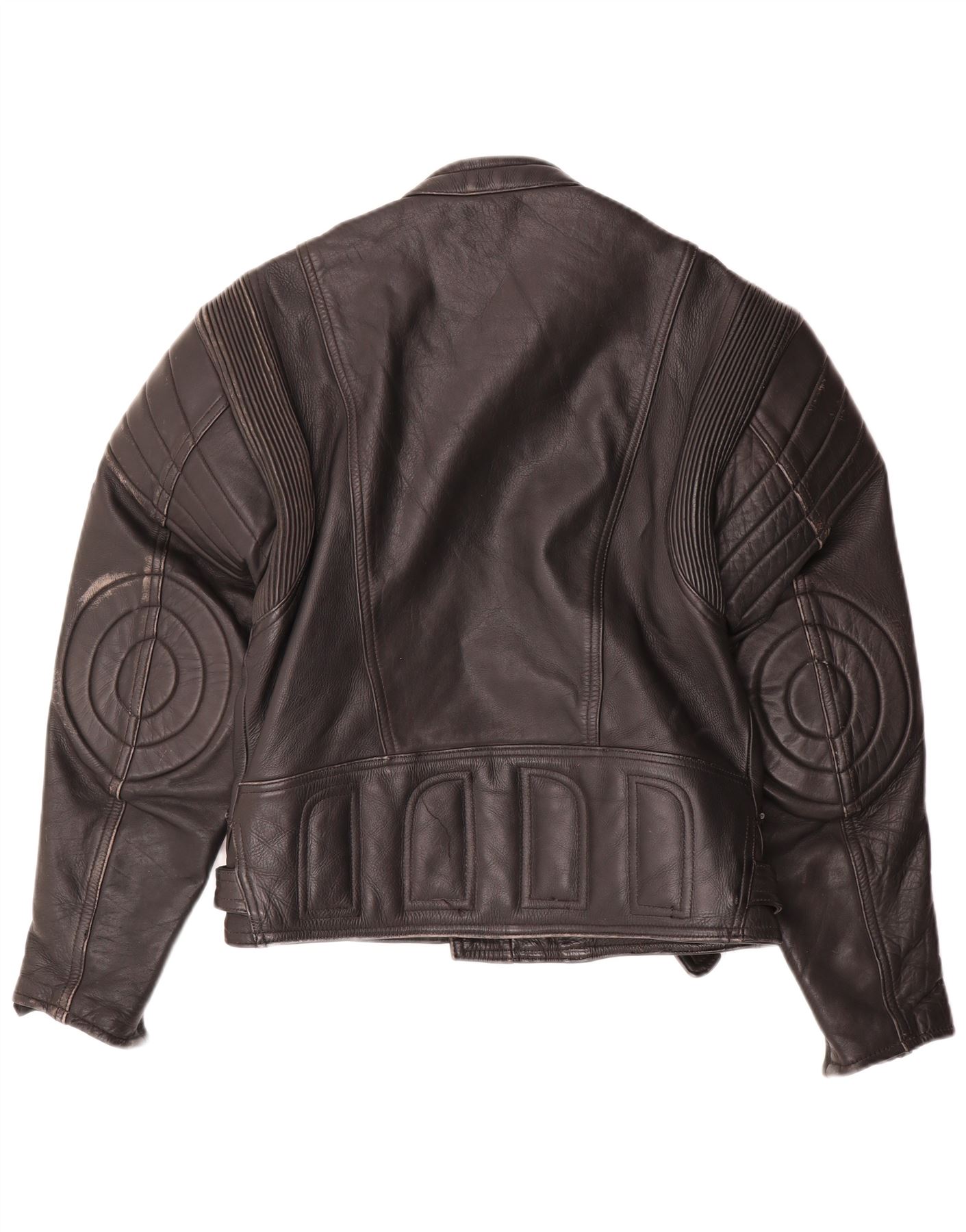 STANDARD MOTORCYCLE LEATHERS レザージャケット36 Krawehl Mens Motorstyle Leather Racer Jacket UK 36 Small Black