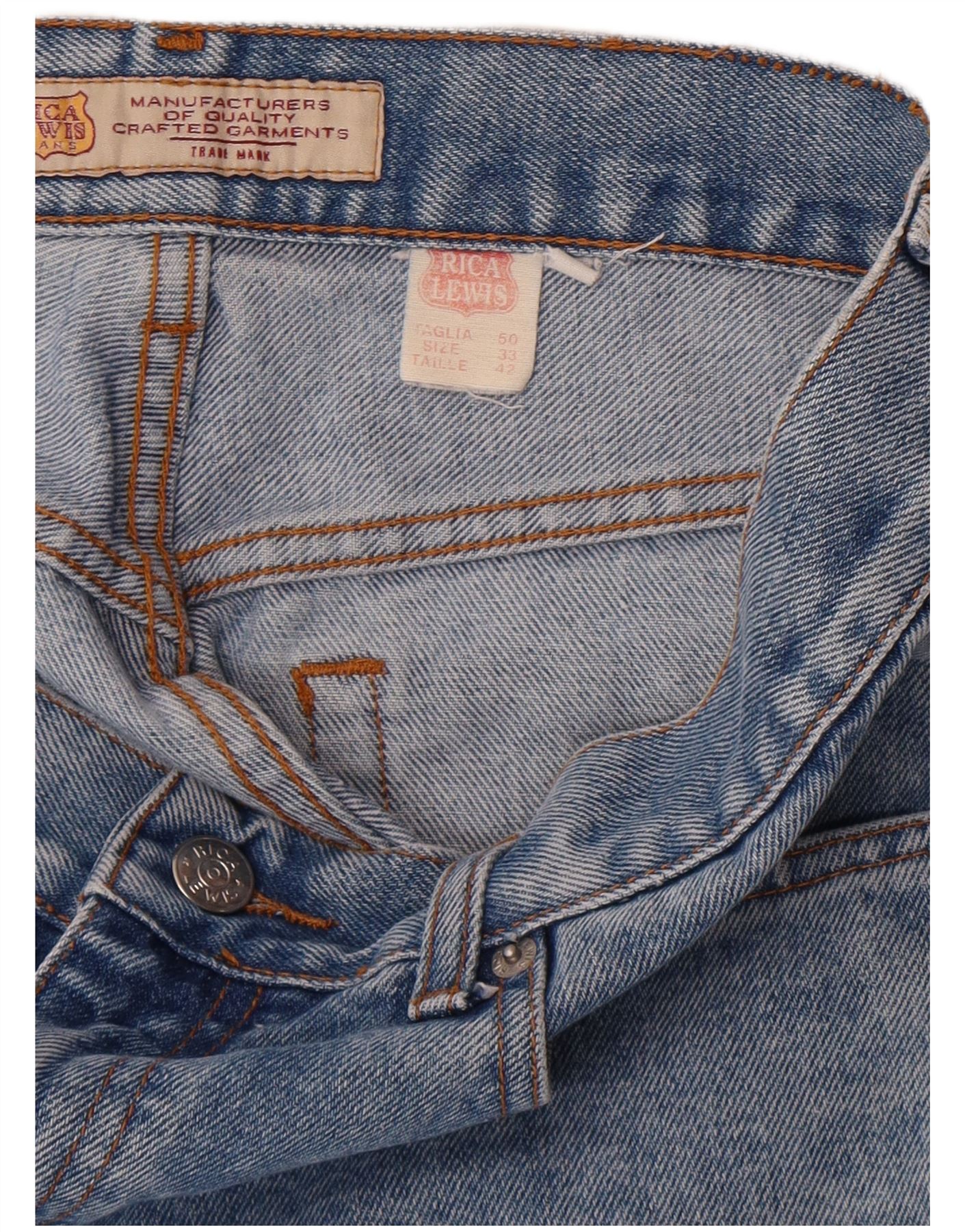 Rica Lewis Mens Straight Jeans W33 L31 Blue BZ28 | eBay